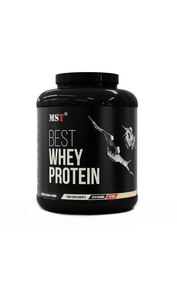 MST Nutrition Best Whey Protein + Enzyme 2010g - Cookie and Cream Pulver, 2010 g, Pulver