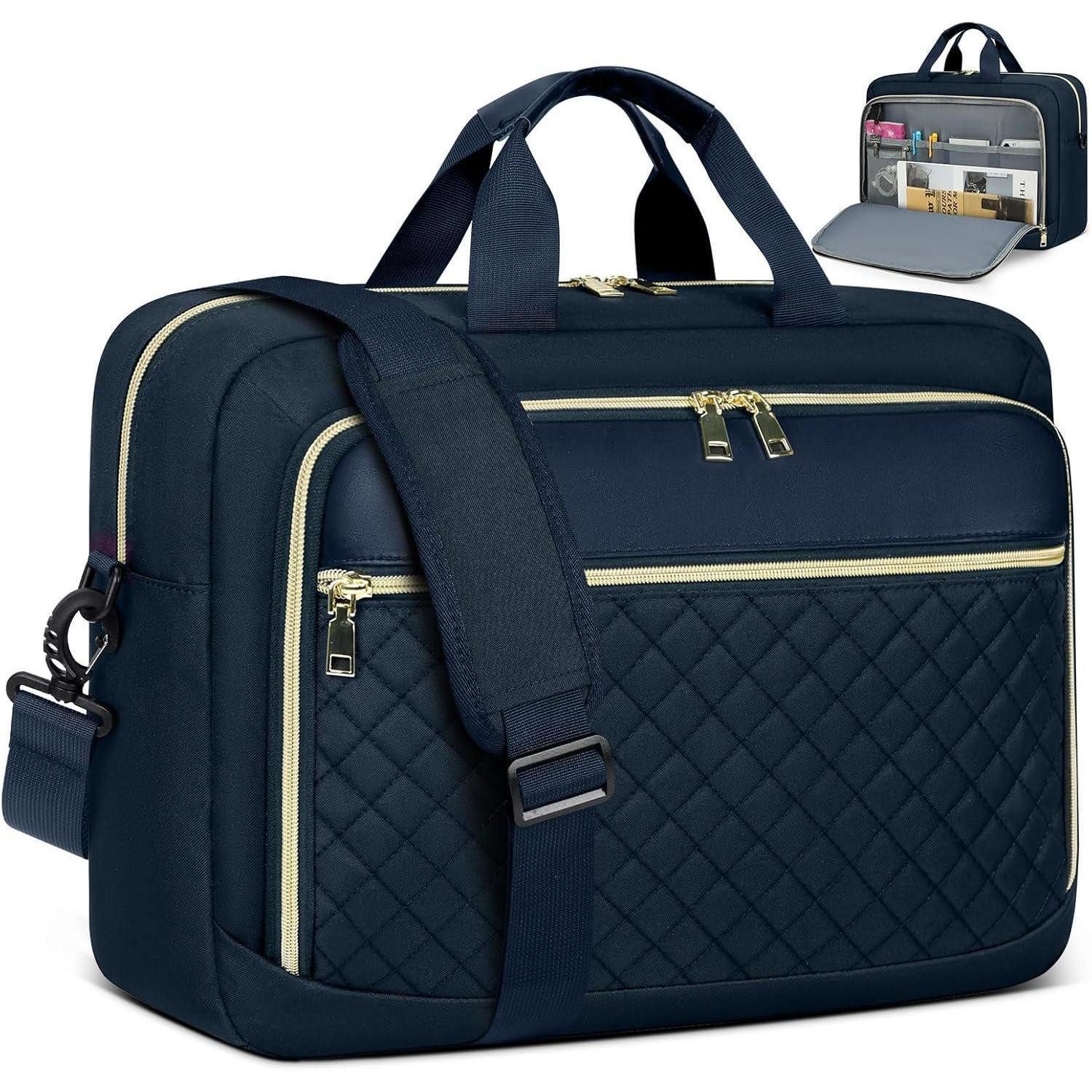 Laptoptasche Laptoptasche Damen Notebook wasserdicht Marineblau 17.3 Zoll