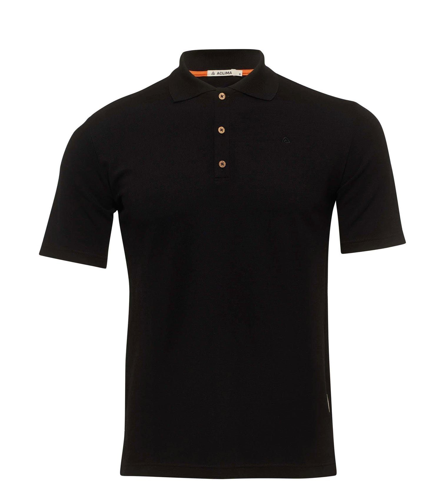 Aclima Poloshirt LeisureWool pique shirt M's (1-tlg) Jet Black