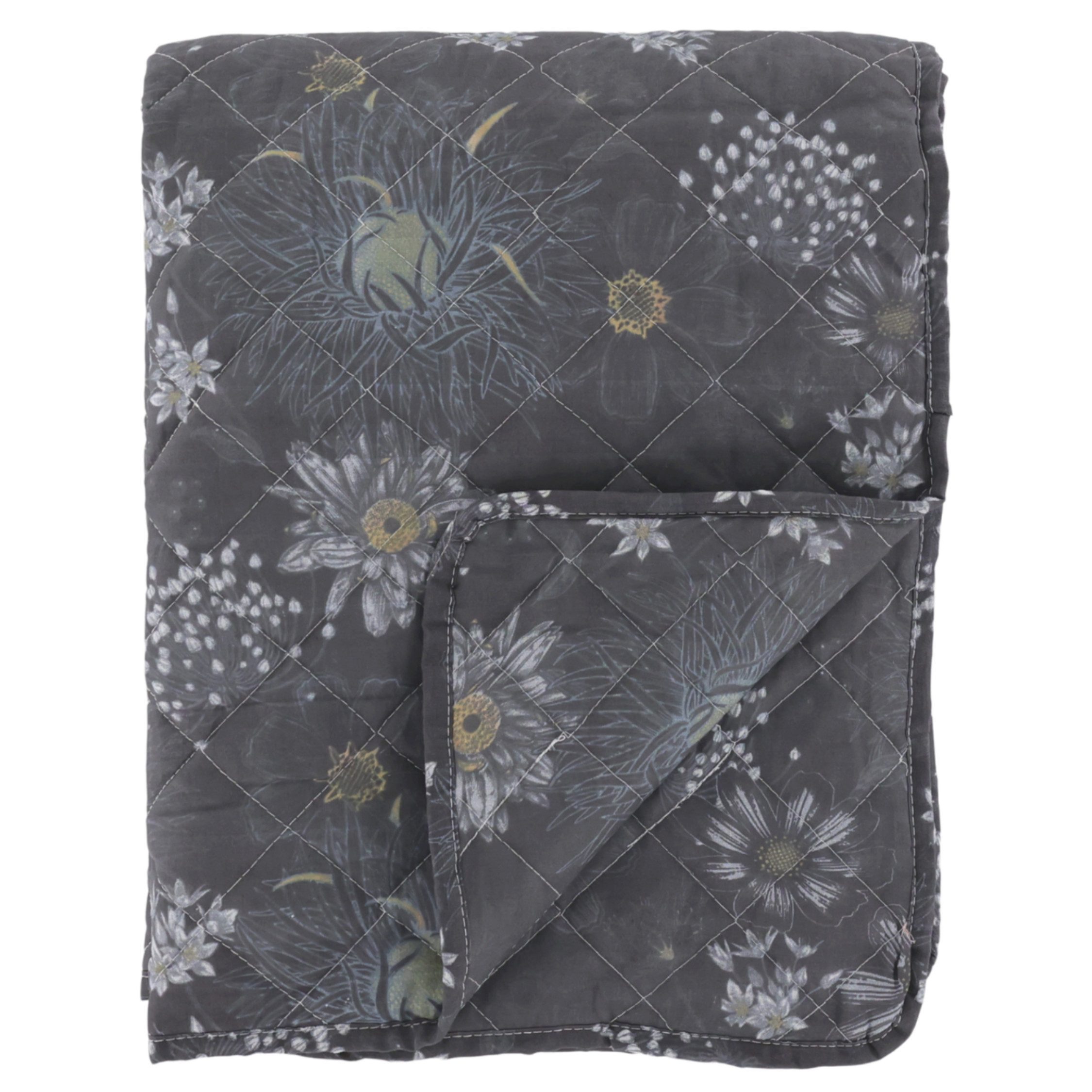 Chic Antique Tagesdecke Chic Antique Aix Quilt mit Blumen „Midnight“