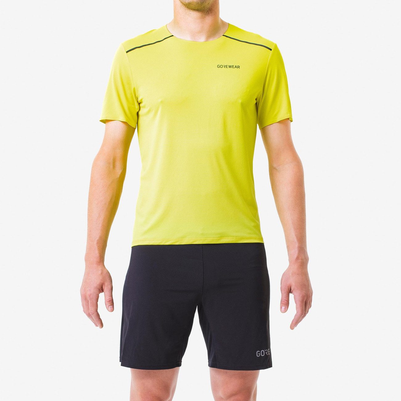 GORE® Wear Laufshirt Gore Wear Contest 2.0 Tee Herren Washed Neon Yellow XL