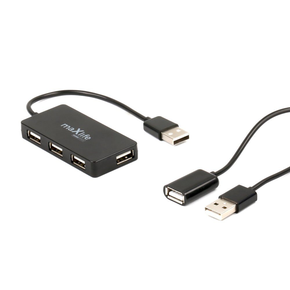 MaXlife Home Office USB 2.0 USB Hub 4x USB + 1,5m USB Kabel Adapter Adapter