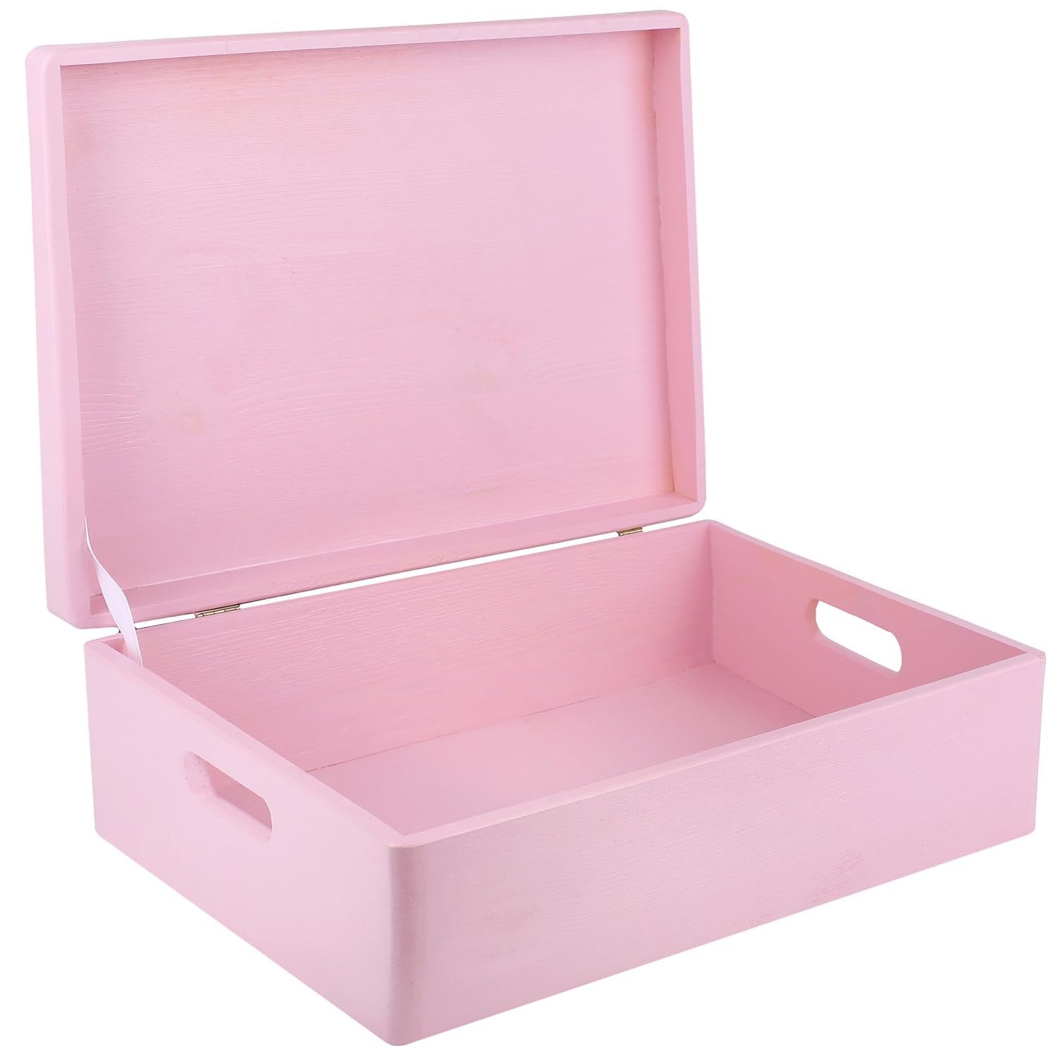 Creative Deco Holzkiste mit Deckel 40x30x14 cm (1cm)