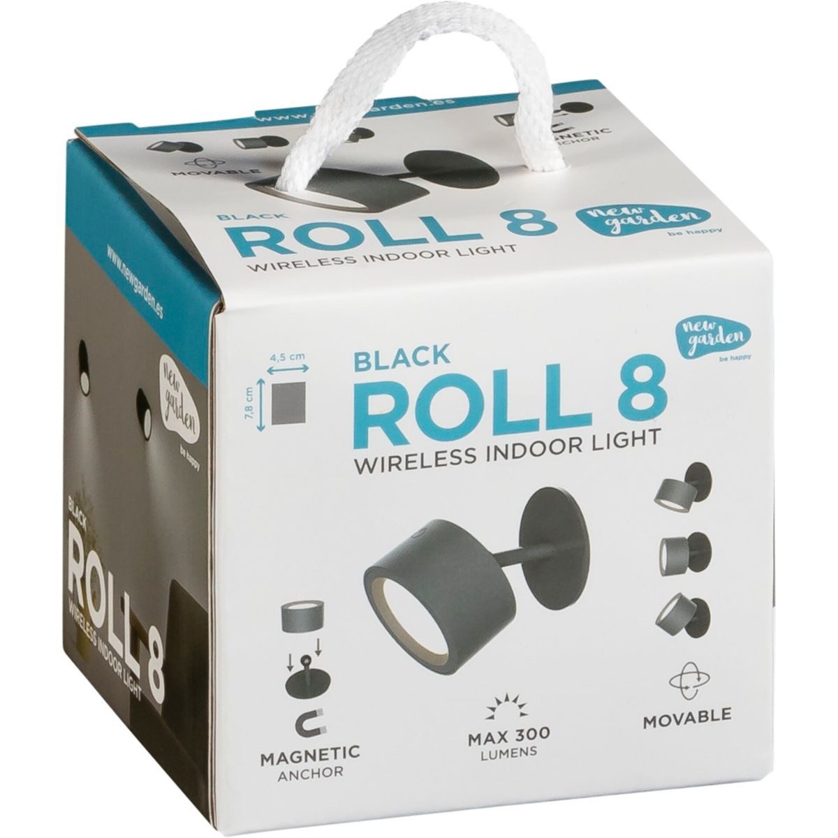 New Garden Deckenleuchte New Garden ROLL 8 BATTERY