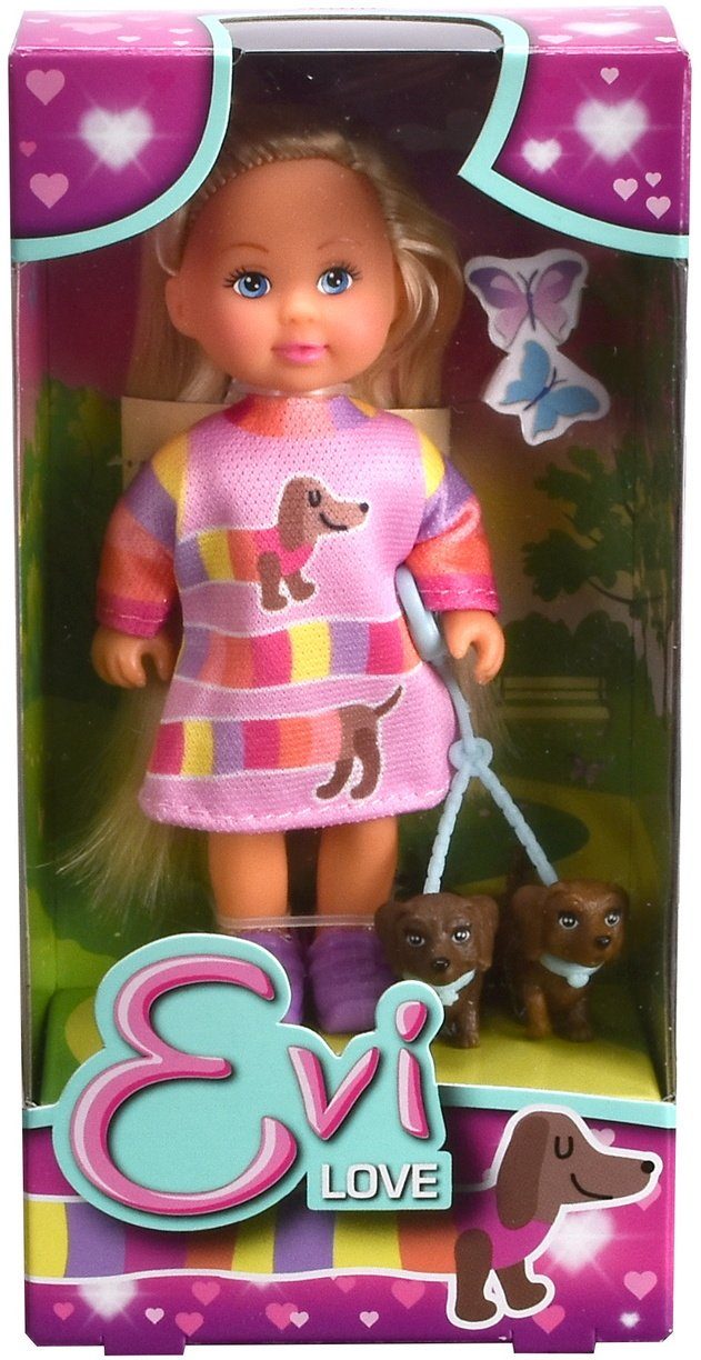 Anziehpuppe Puppe Evi Love Dooogs Evi mit zwei süßen Dackeln 105733688