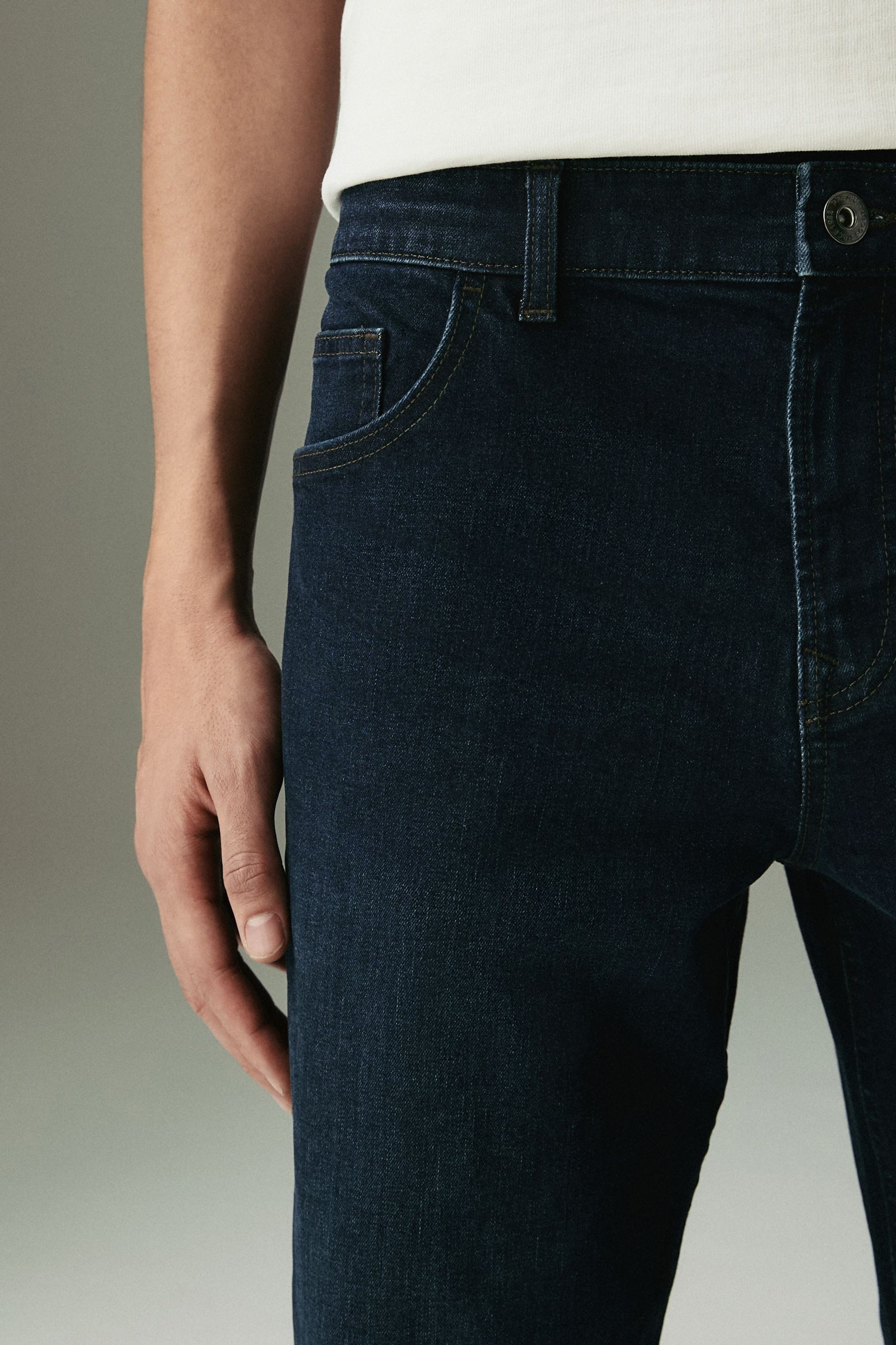 Next Straight-Jeans Klassische Straight Fit Stretch-Jeans günstig online kaufen