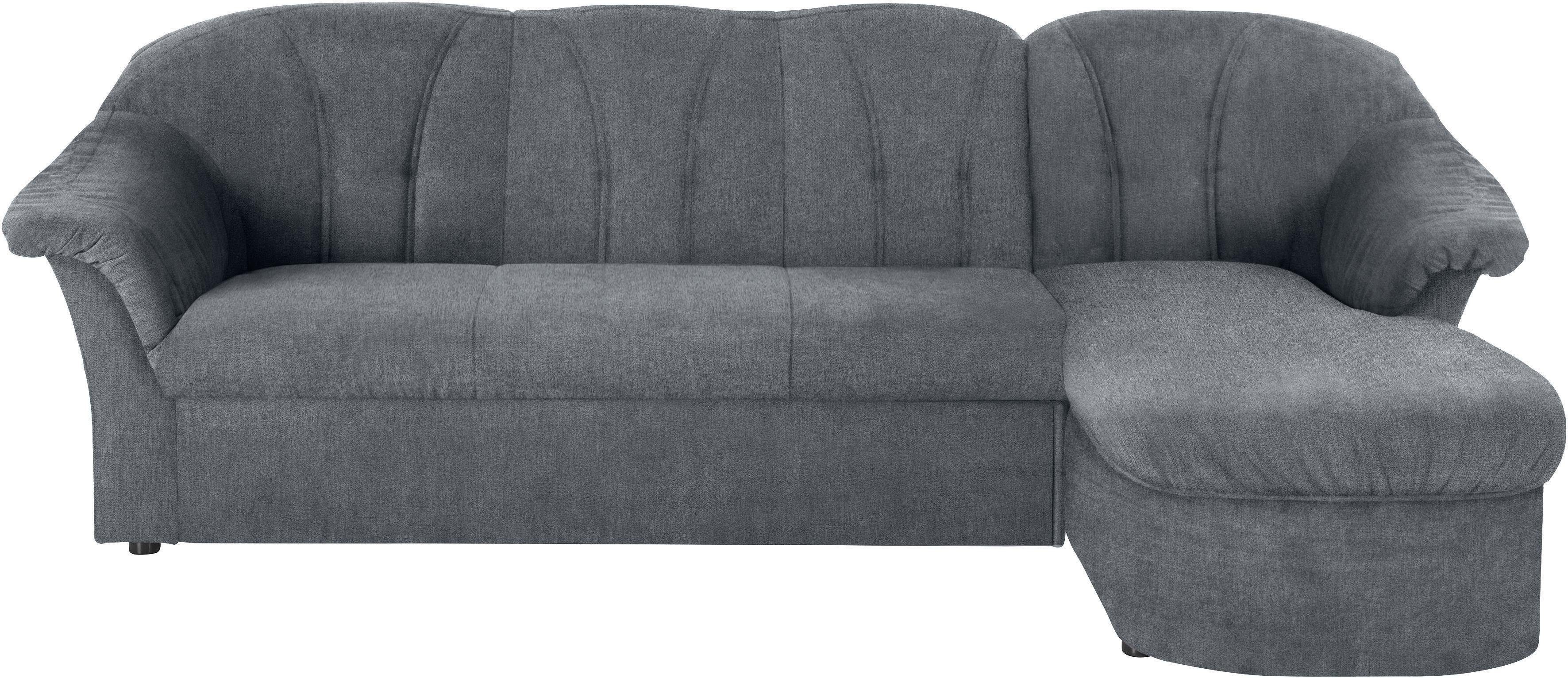DOMO collection Ecksofa "Pegnitz, elegante Rückensteppung, kompakte Stellma günstig online kaufen