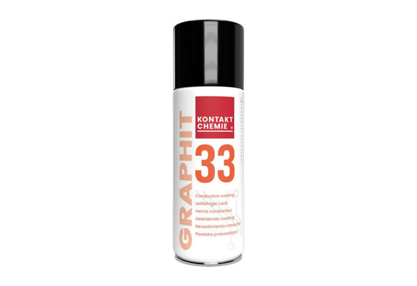 Thumbnail - KONTAKT CHEMIE Graphit-Spray 6 Stück Graphit-Leitlack, GRAPHIT 33, je 200ml