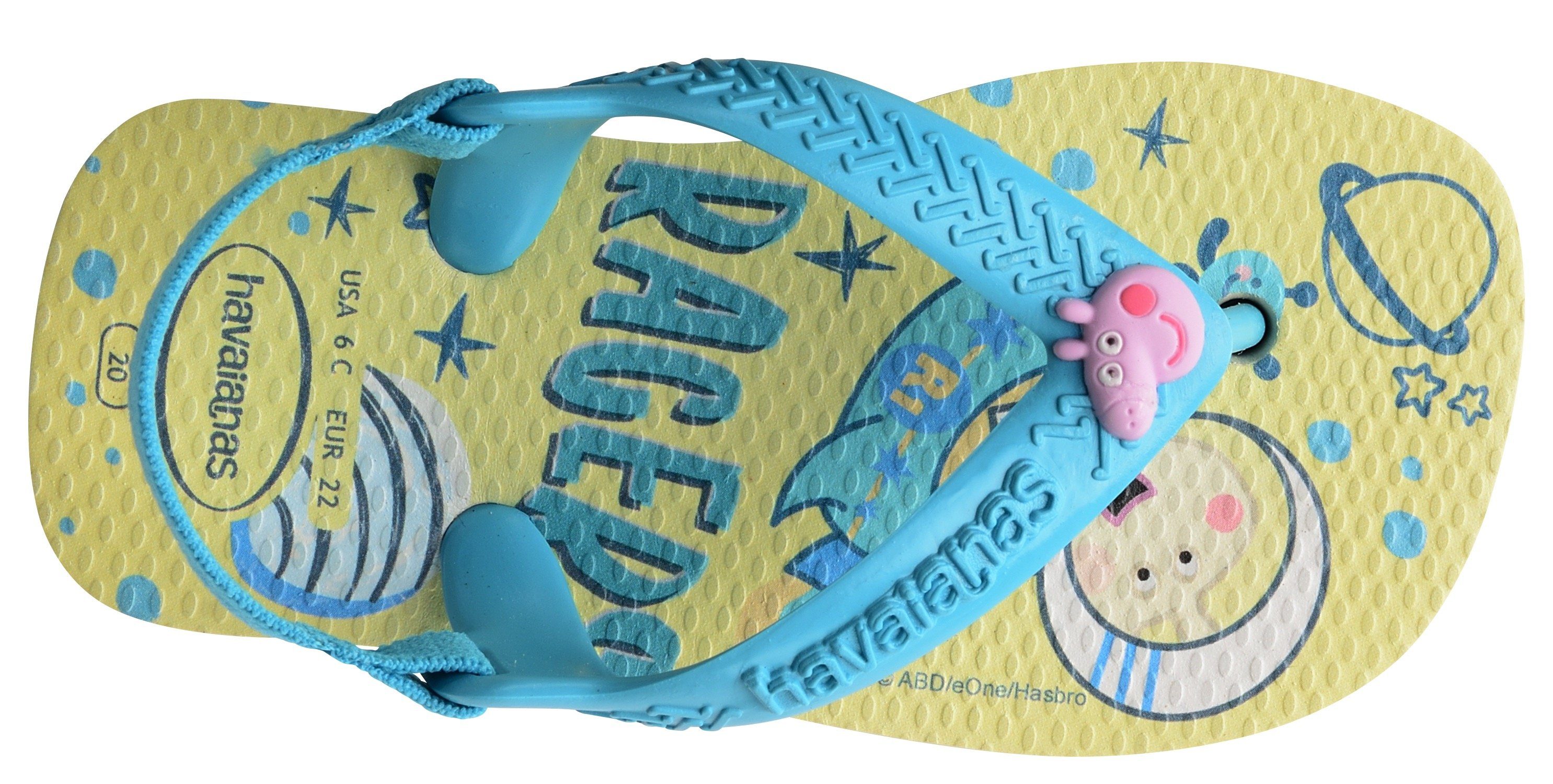 Havaianas BABY PEPPA türkis BIG Innensohle bedruckter mit Sandale