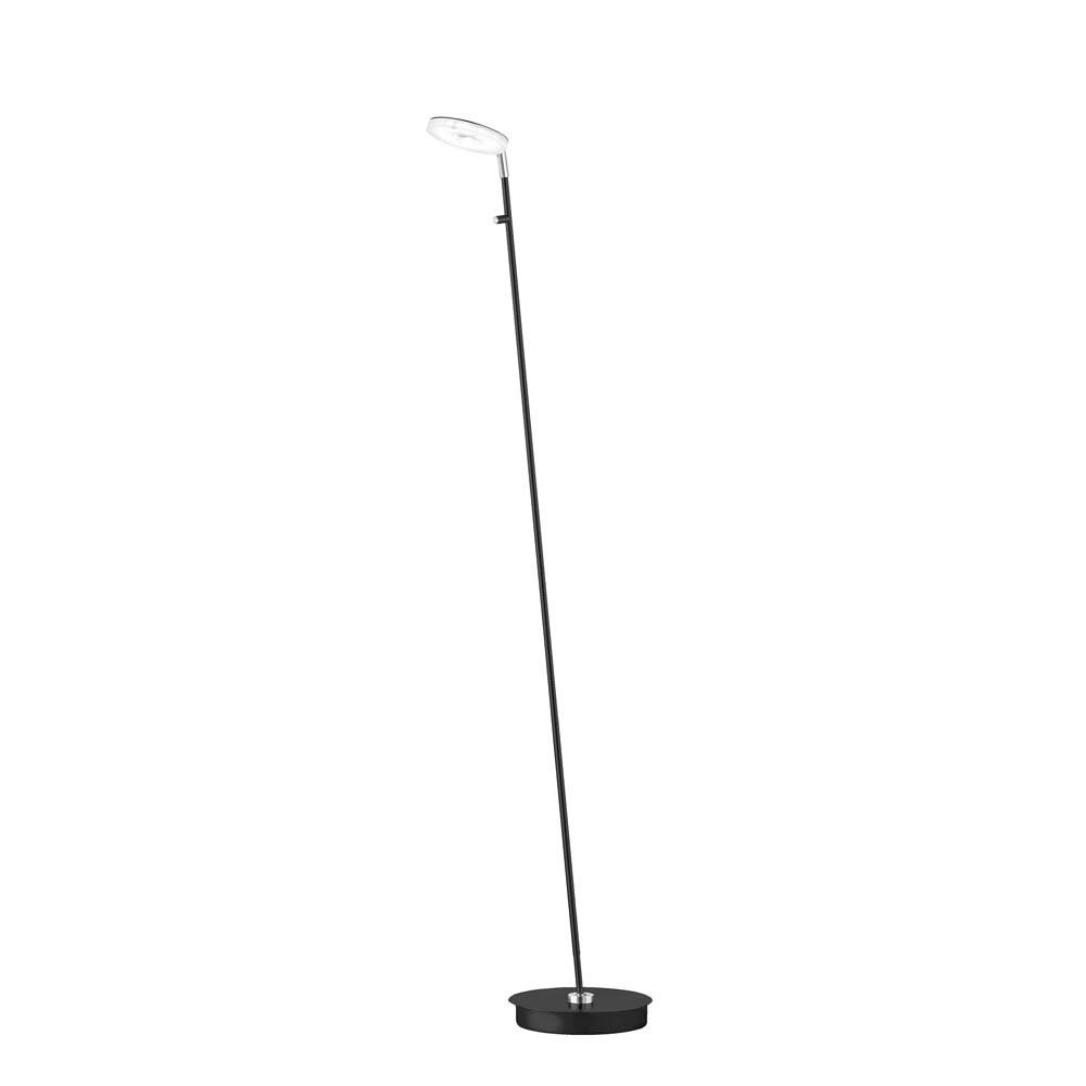 Standlampe Stehleuchte Schwarz Wohnzimmerlampe etc-shop 135 cm LED H Stehlampe, LED Dimmbar