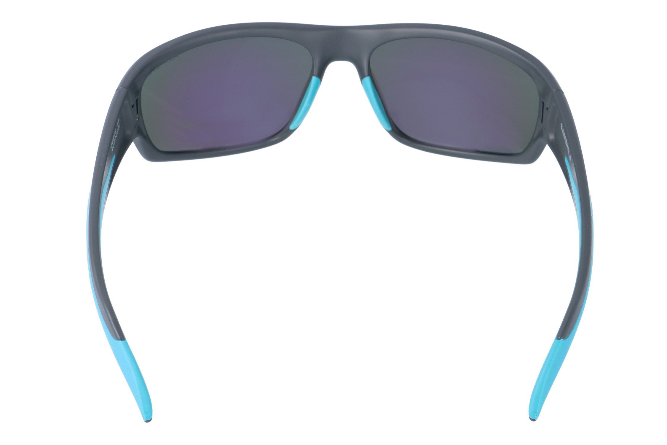 Gamswild Sonnenbrille UV400 Sonnenbrille Fahrradbrille extra breite Bügel Damen Herren Modell WS4035 in schwarz, blau, grau-türkis