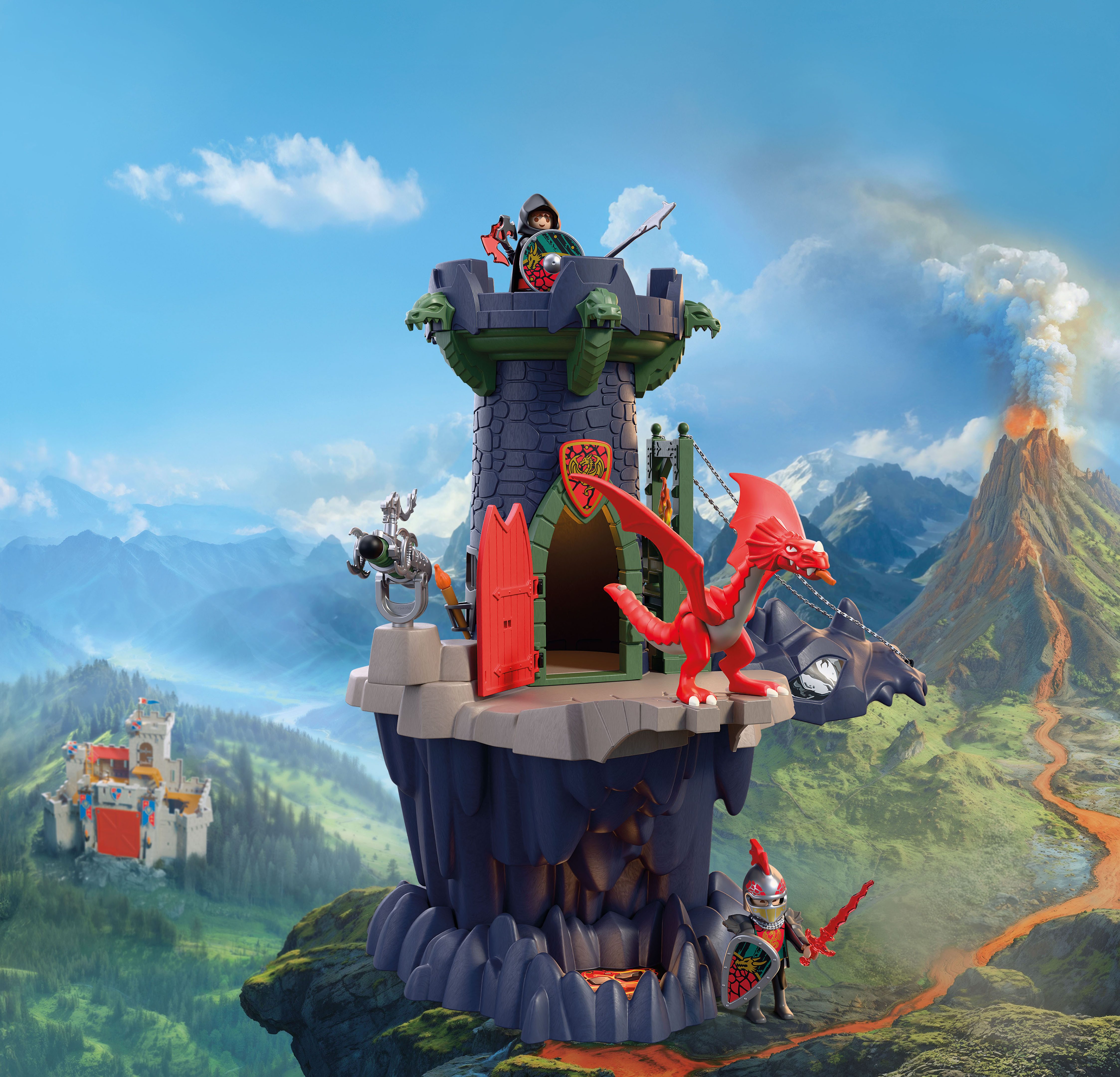 Playmobil® Drachenritterturm (72113), Knights Konstruktions-Spielset, (70 St), Made in Europe