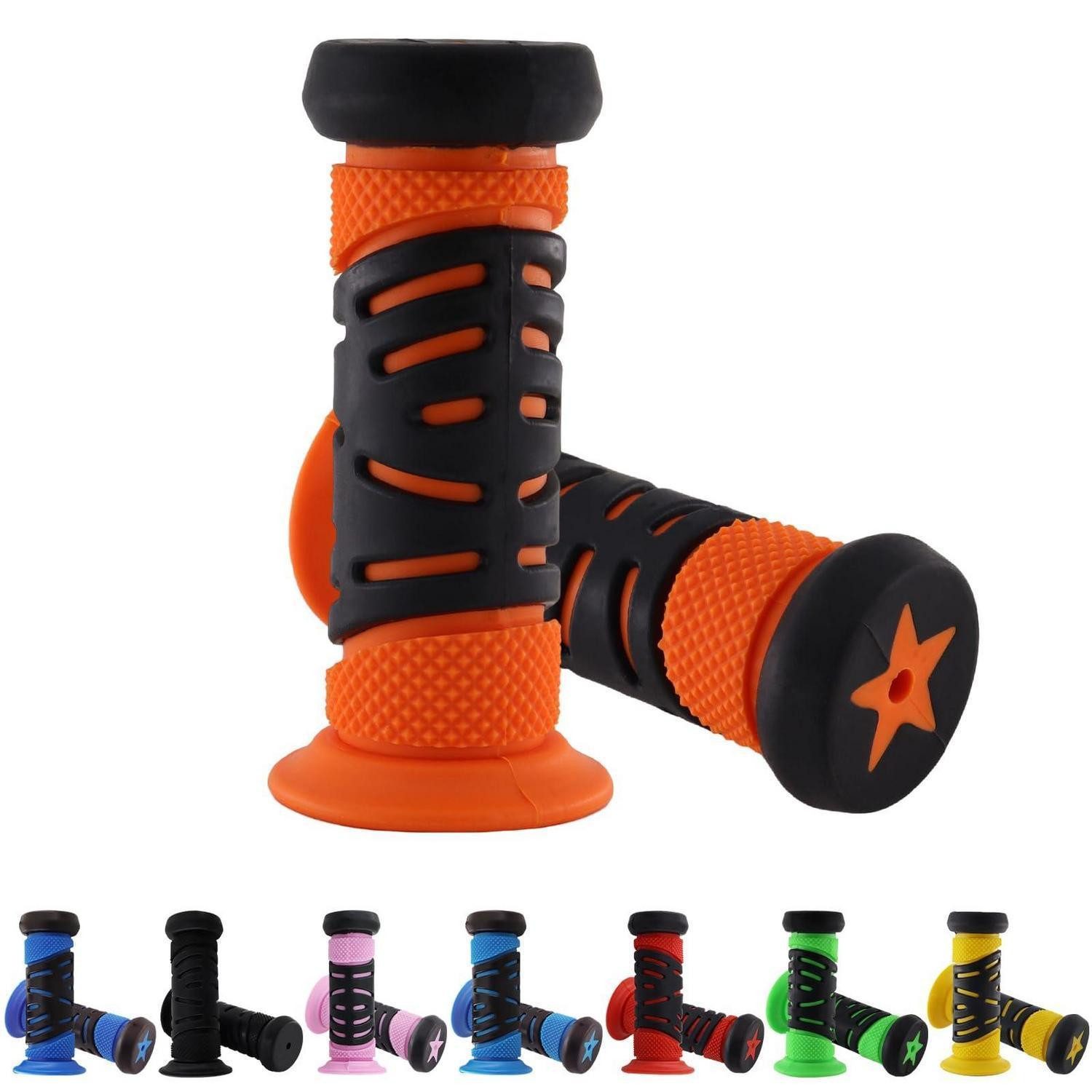 LuxusKollektion Fahrradlenker Fahrradgriffe Kinder 22mm 95mm Gummi Prallschutz Orange