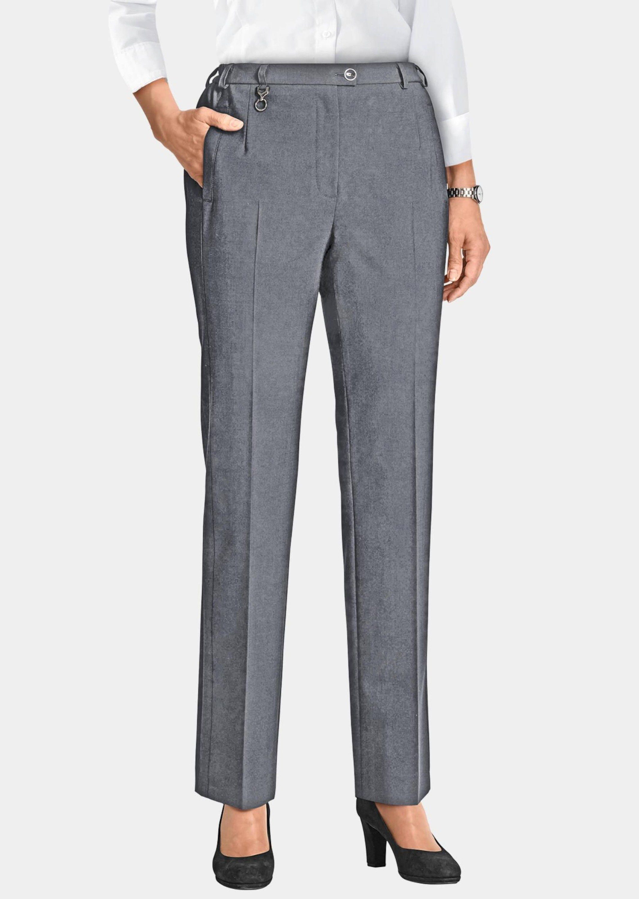 GOLDNER Stoffhose Trevira-Schurwollhose CARLA