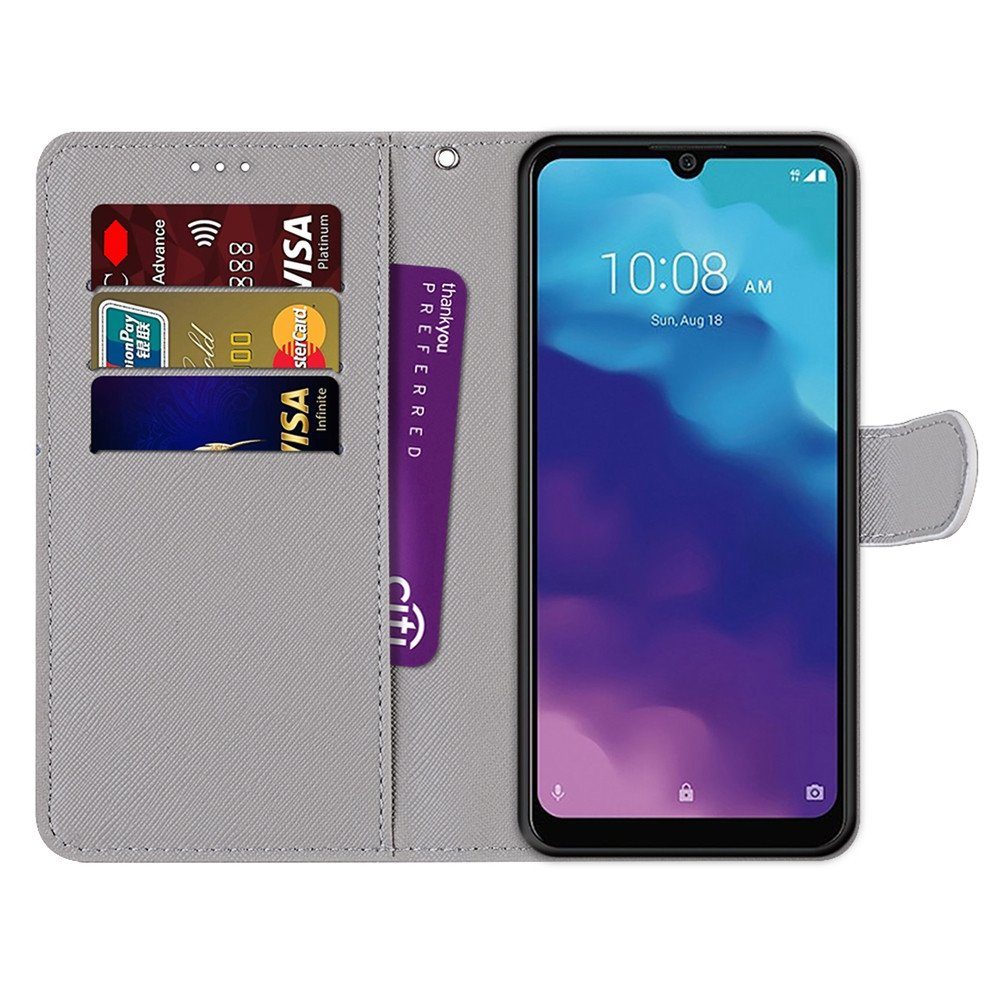Handyhülle Für ZTE Blade A7 2020 Kunstleder Handy Tasche Book Motiv 1 Schutz Hülle Case Cover Etui Neu