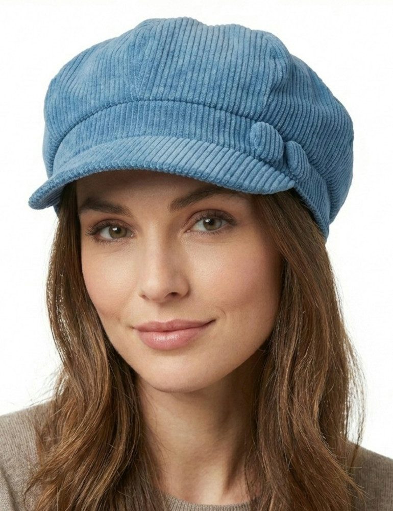 Cool4 Ballonmütze Damen Grobcord elegant Frühling Herbst Winter