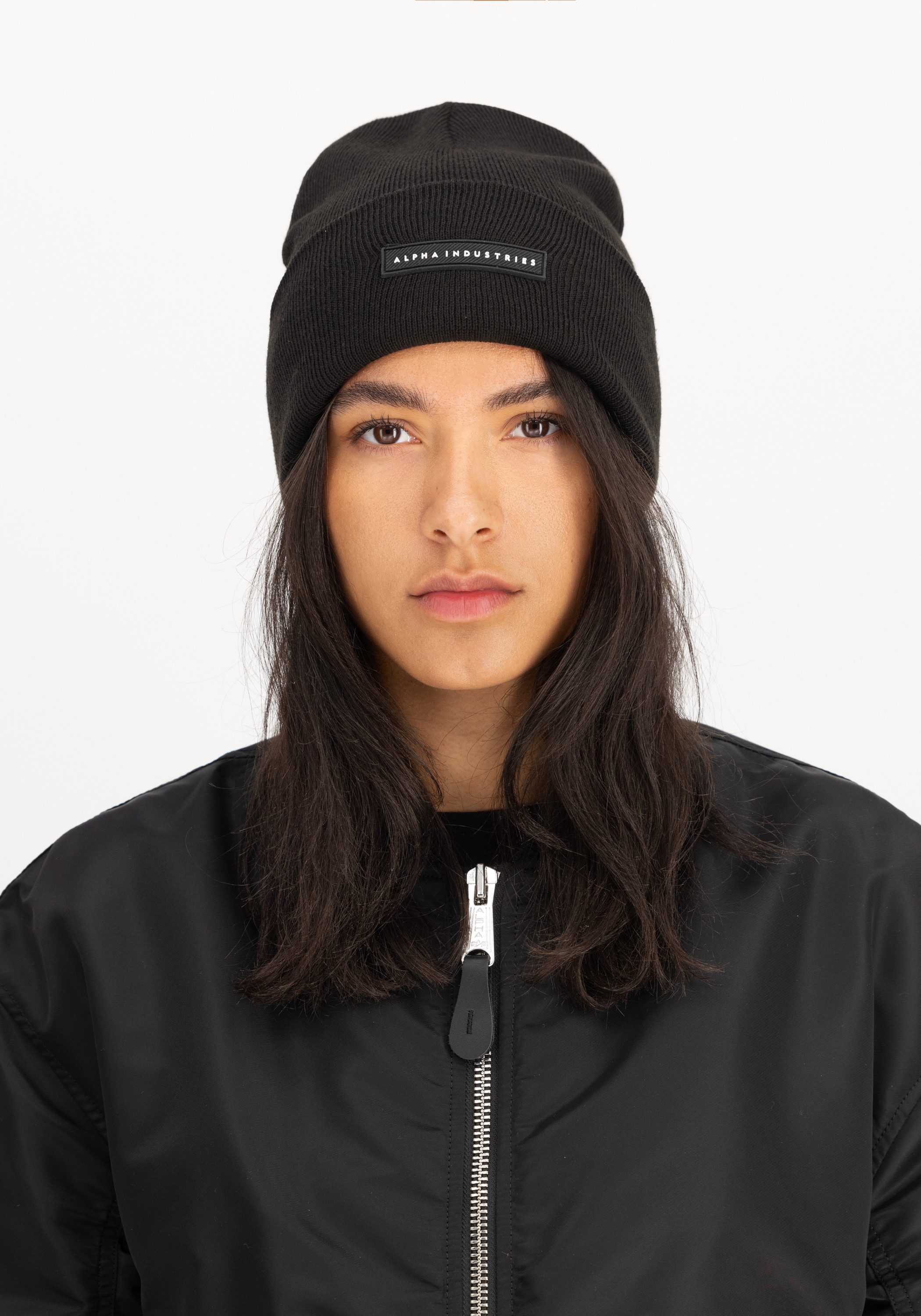 Alpha Industries Skimütze Rubber Logo Beanie