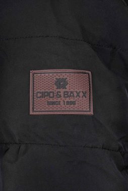 Cipo & Baxx Winterjacke Elegante Jacke BA-CM153 (1-St) mit abnehmbarer Kapuze