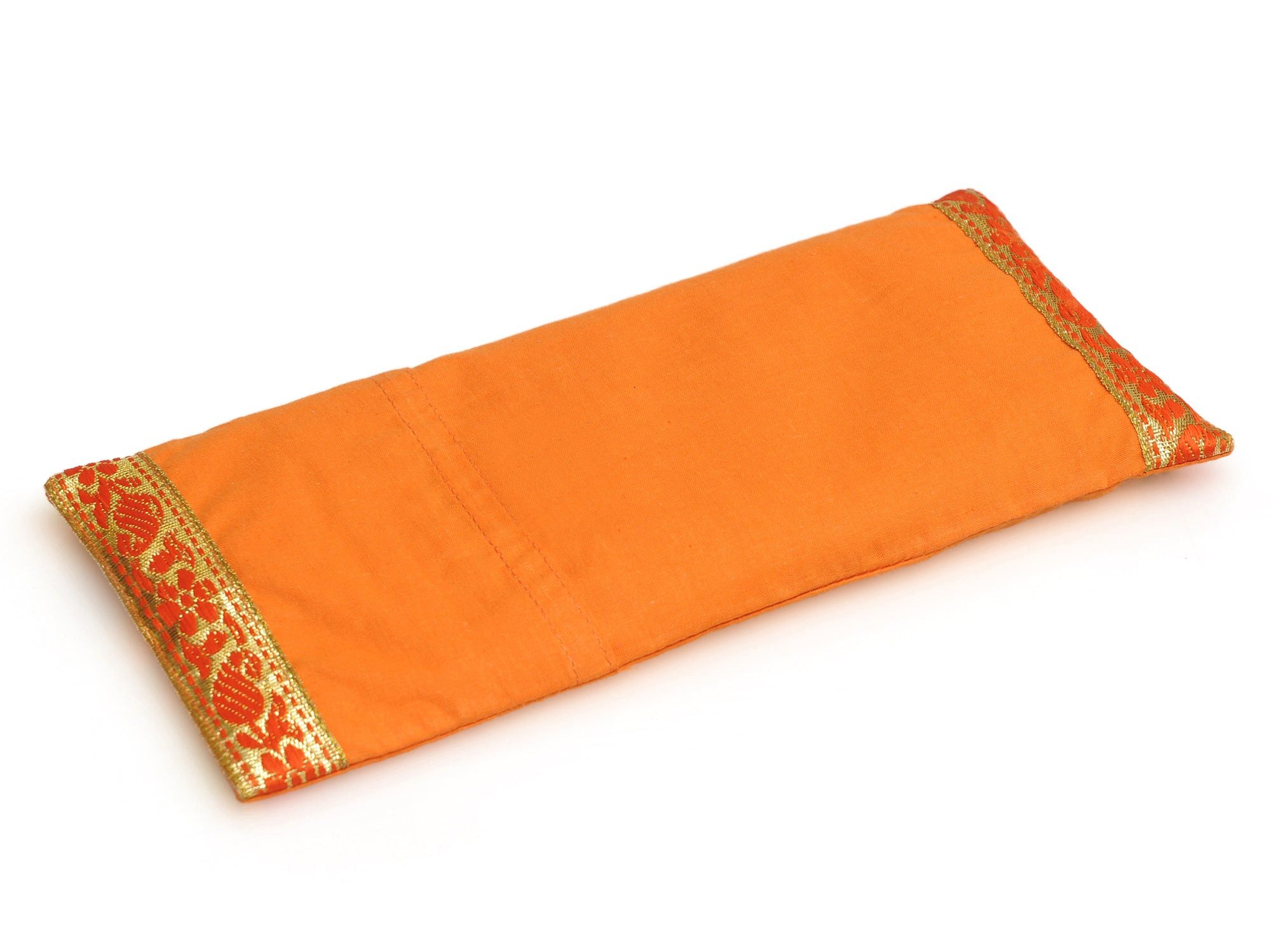 Yogishop Augenkissen Augenkissen lakshmi's choice, Edles Augenkissen mit Lavendel-Leinsamen-Füllung und Zierborte