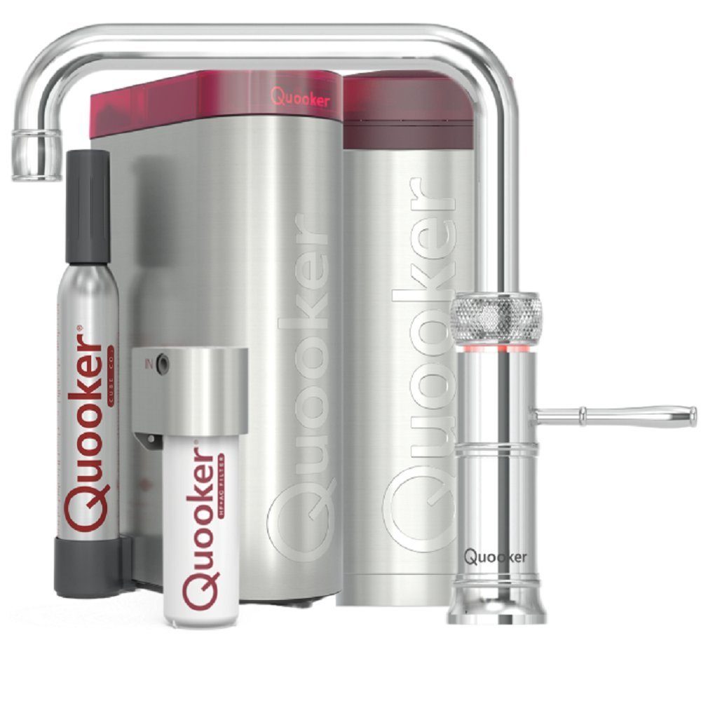 QUOOKER Küchenarmatur Classic Fusion Square Set PRO3 CUBE verchromt CFNSCHR PRO3 CUBE2 *inkl. 7 JAHRE GARANTIE*