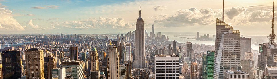 Papermoon Fototapete New York Panorama, matt, (2 St)