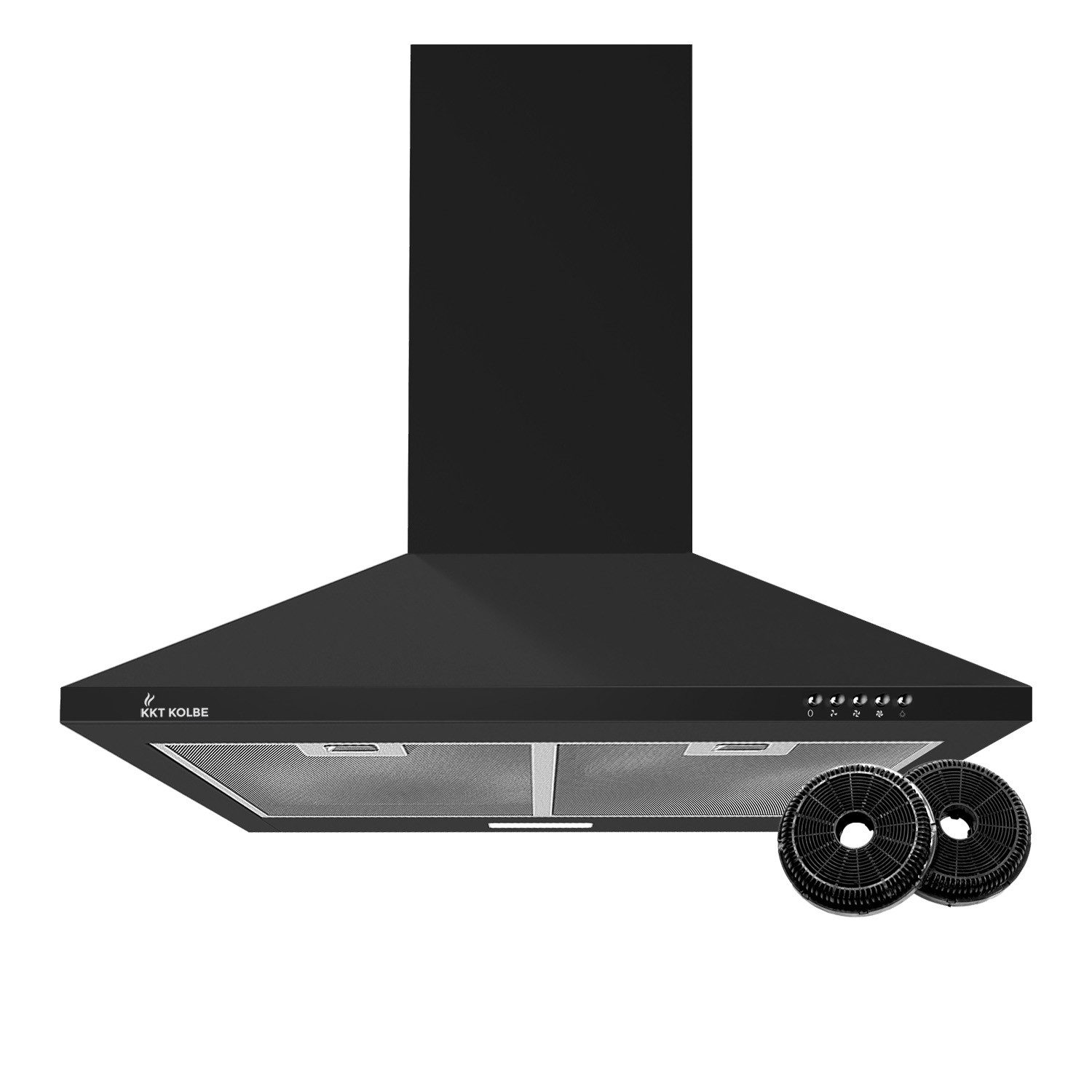 KKT KOLBE Wandhaube Dunstabzugshaube 60cm PLUS350S Dunstabzugshaube 60cm PLUS350S, Wandhaube / Abzugshaube / Abluft / Umluft / Schwarz / LED