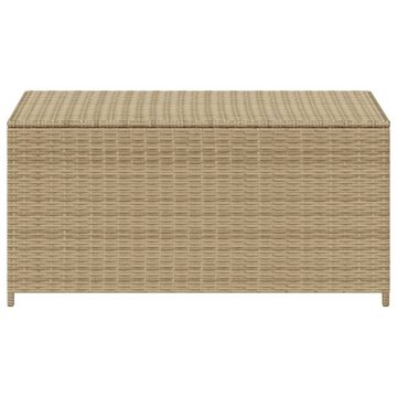 vidaXL Gartenbox Gartentruhe Beige 190L Poly Rattan