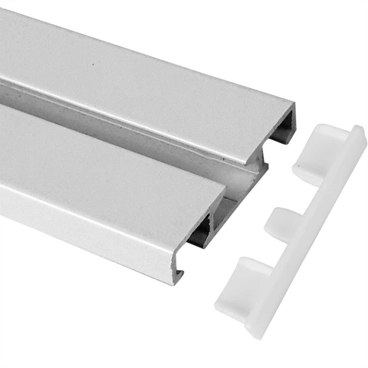 Bestlivings Gardinenschiene, wird auf vorhandene Alu Gardinenschiene gesteckt, Klickgleiter (20er Pack) Gleiter für Aluminiumschienen 100% Kunststoff