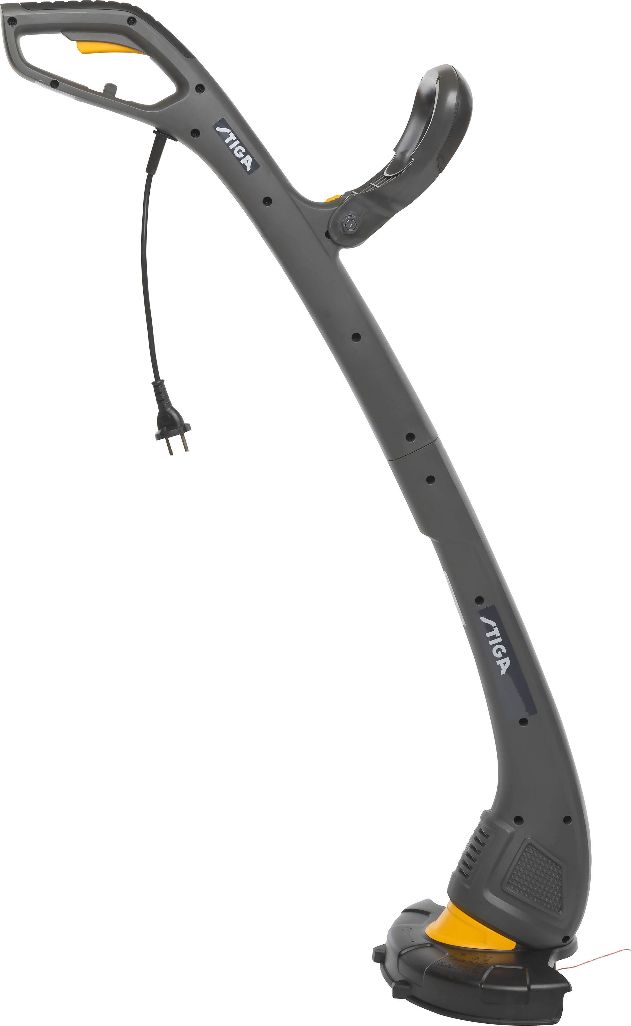 STIGA GARDEN Elektro-Rasentrimmer GT 104c, 24 cm Arbeitsbreite Faden, Tap&Go Doppelfadenspule