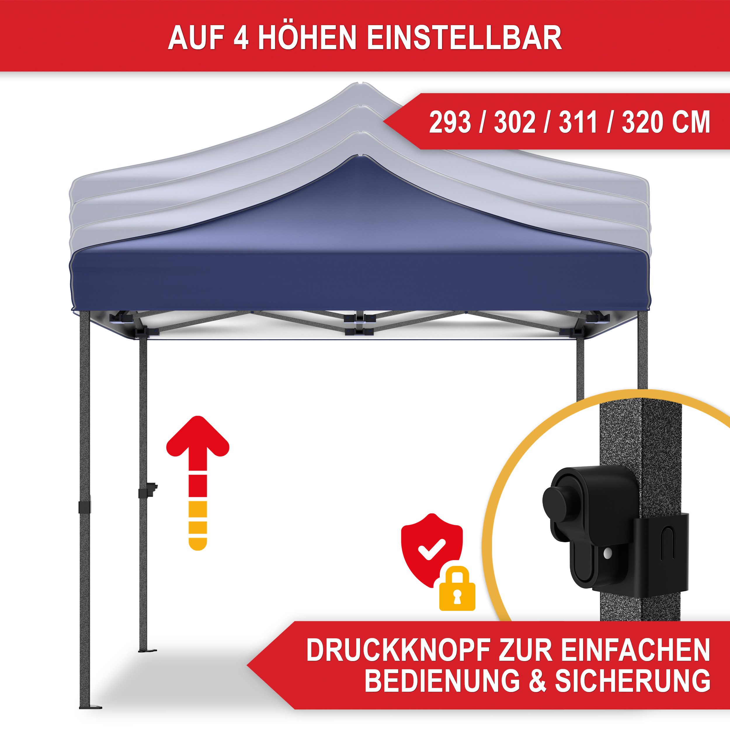 Onbest Pavillon Premium 3x3 Pop-Up mit günstig online kaufen