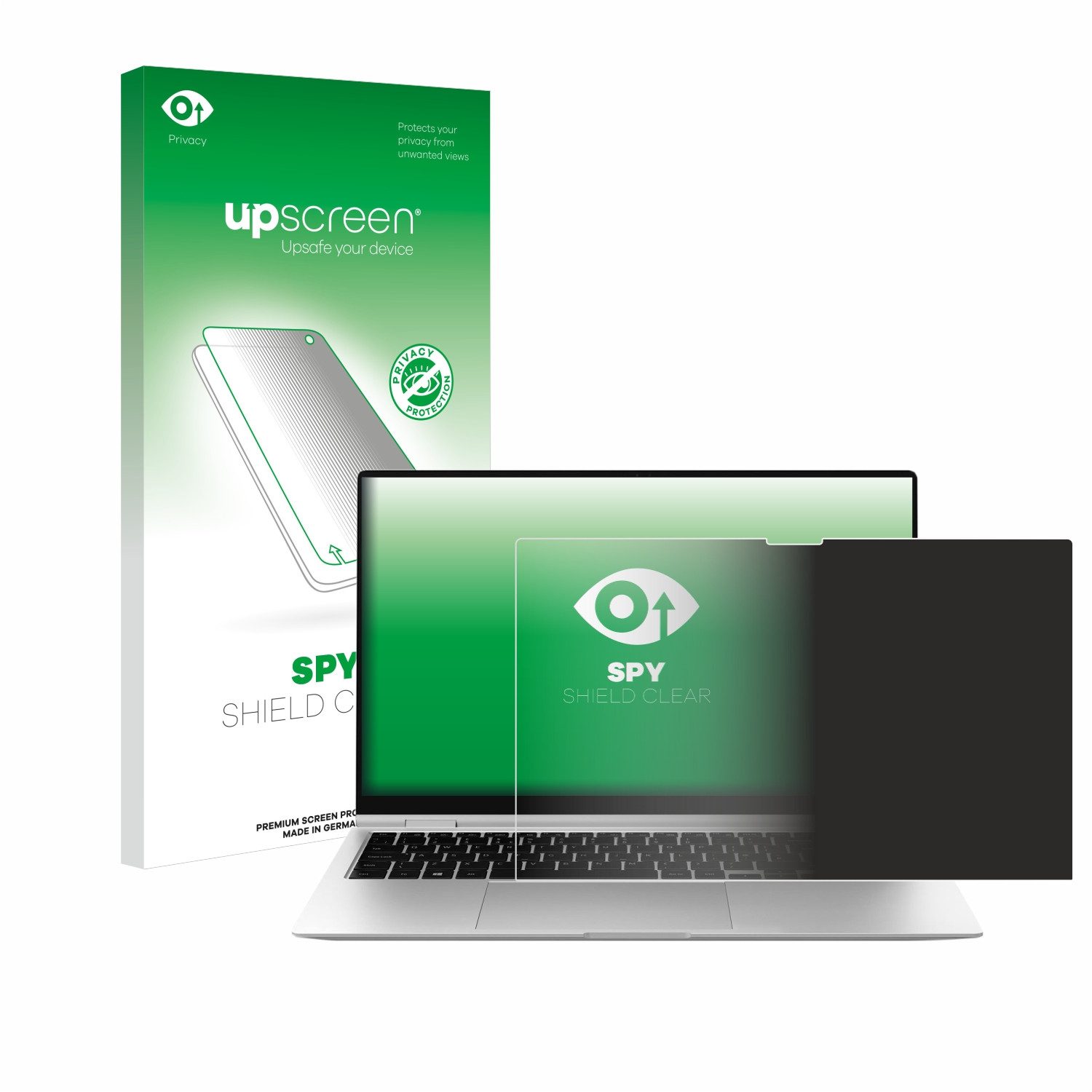 upscreen Displayschutzfolie Sichtschutzfolie für Samsung Galaxy Book2 Pro 360 15.6", Anti-Spy Privacy Sichtschutz Blickschutzfolie Blaulicht-Schutz