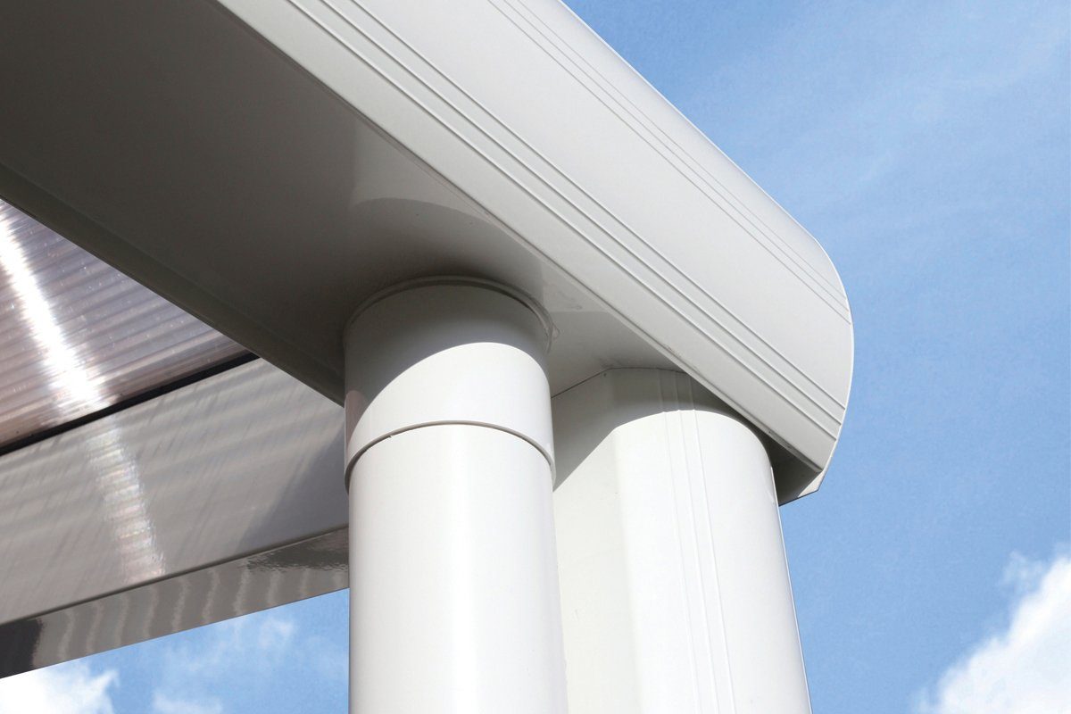 Skanholz Terrassendach Garda, Bedachung Doppelstegplatten, BxT: 648x357