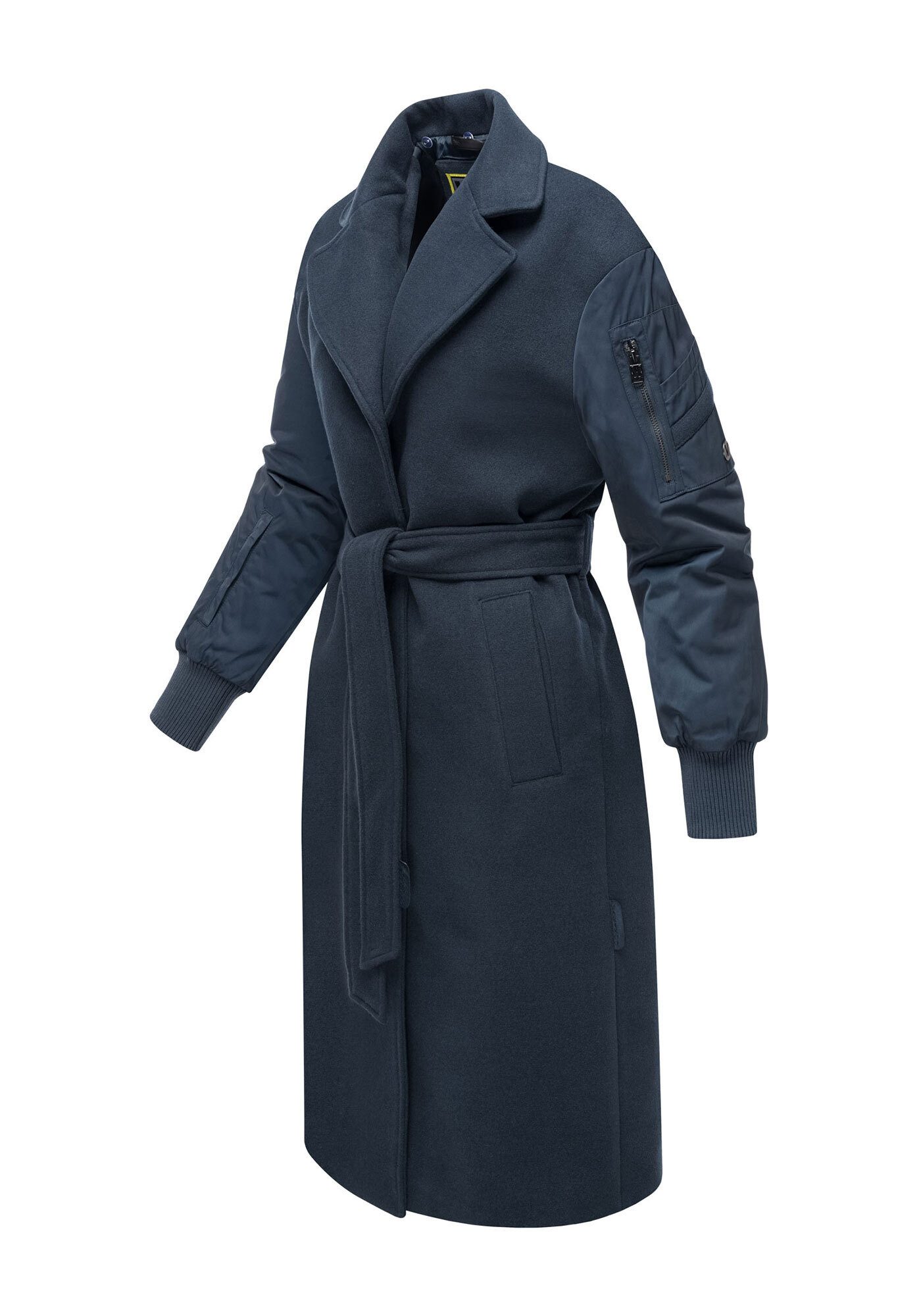 Marikoo Winterjacke Tjadee Langer Wickelmantel