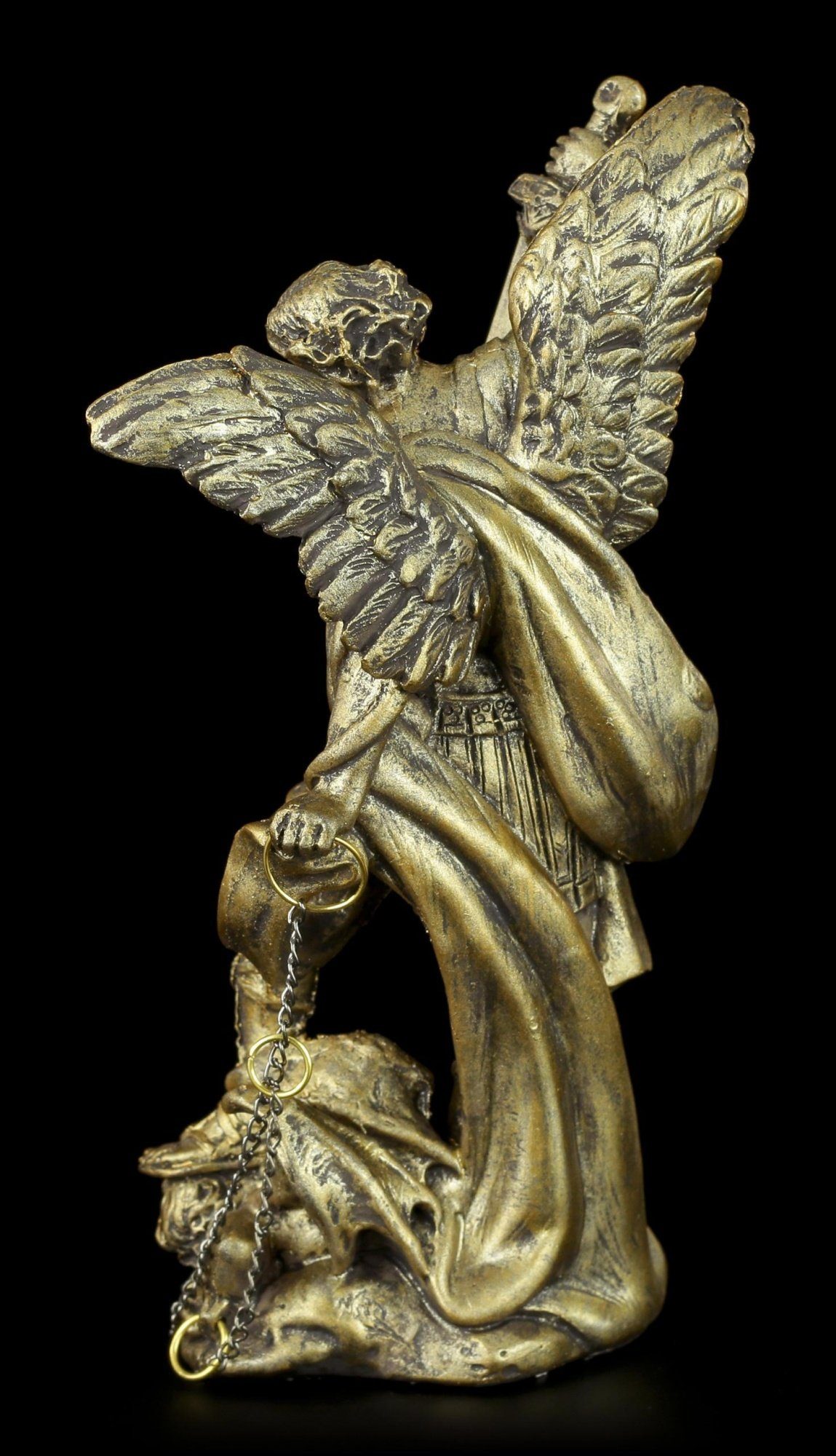 Figuren Shop GmbH Dekofigur Kleine Erzengel Figur - Michael - Götter Mythologie Dekoration
