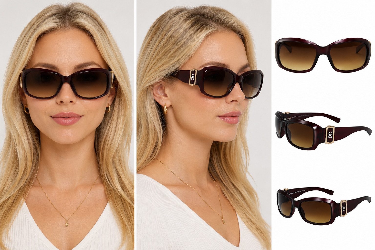 DanCarol Sonnenbrille Sonnenbrille für Damen, für Schmales Gesicht DC-314