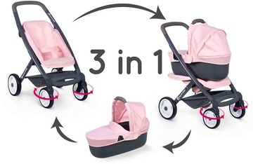 Smoby Kombi-Puppenwagen Spielzeug Puppen 3in1 Puppenwagen Maxi Cosi Quinny pink 7600253117