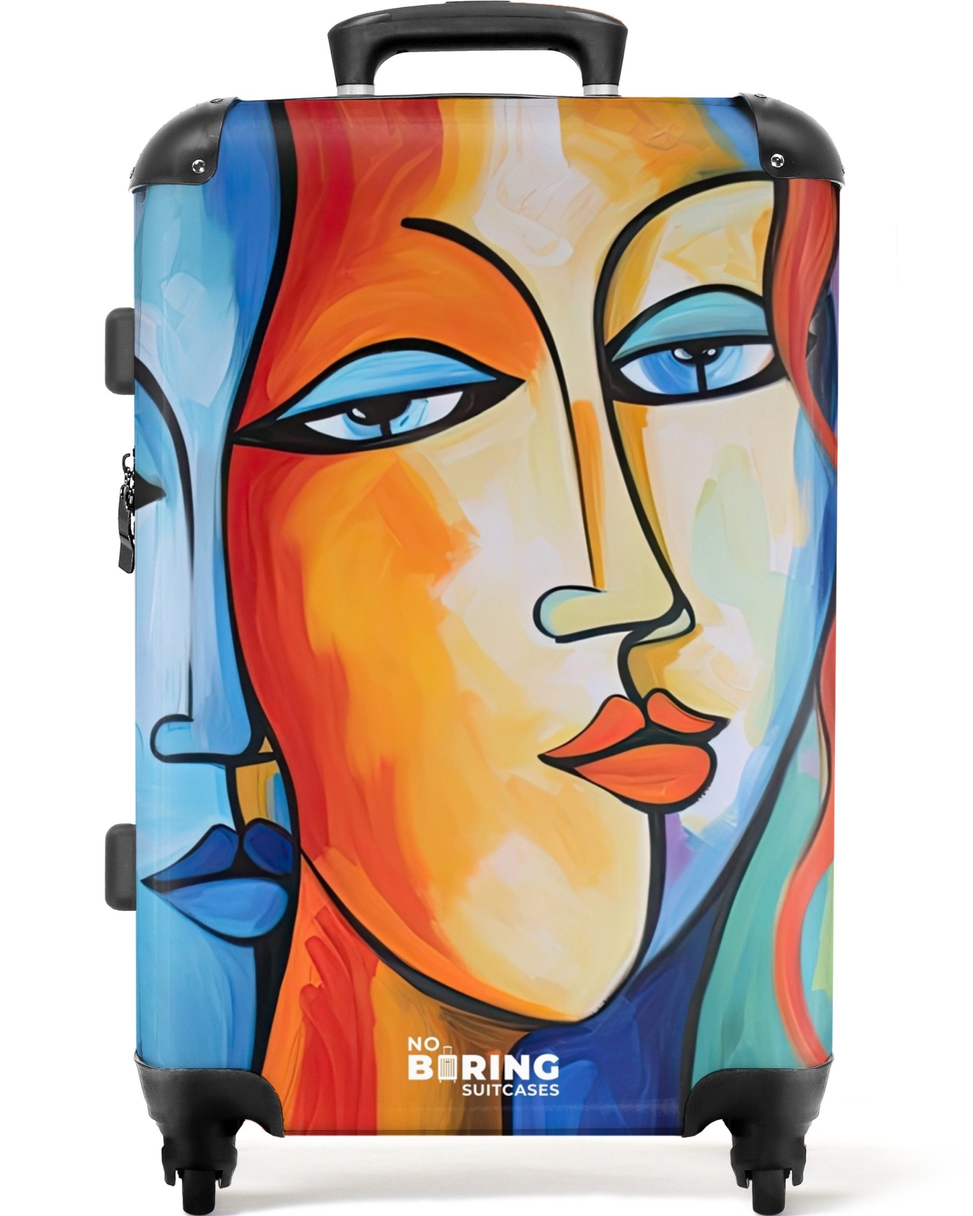 NoBoringSuitcases.com© Hartschalen-Trolley Kopf - Ölgemälde - günstig online kaufen
