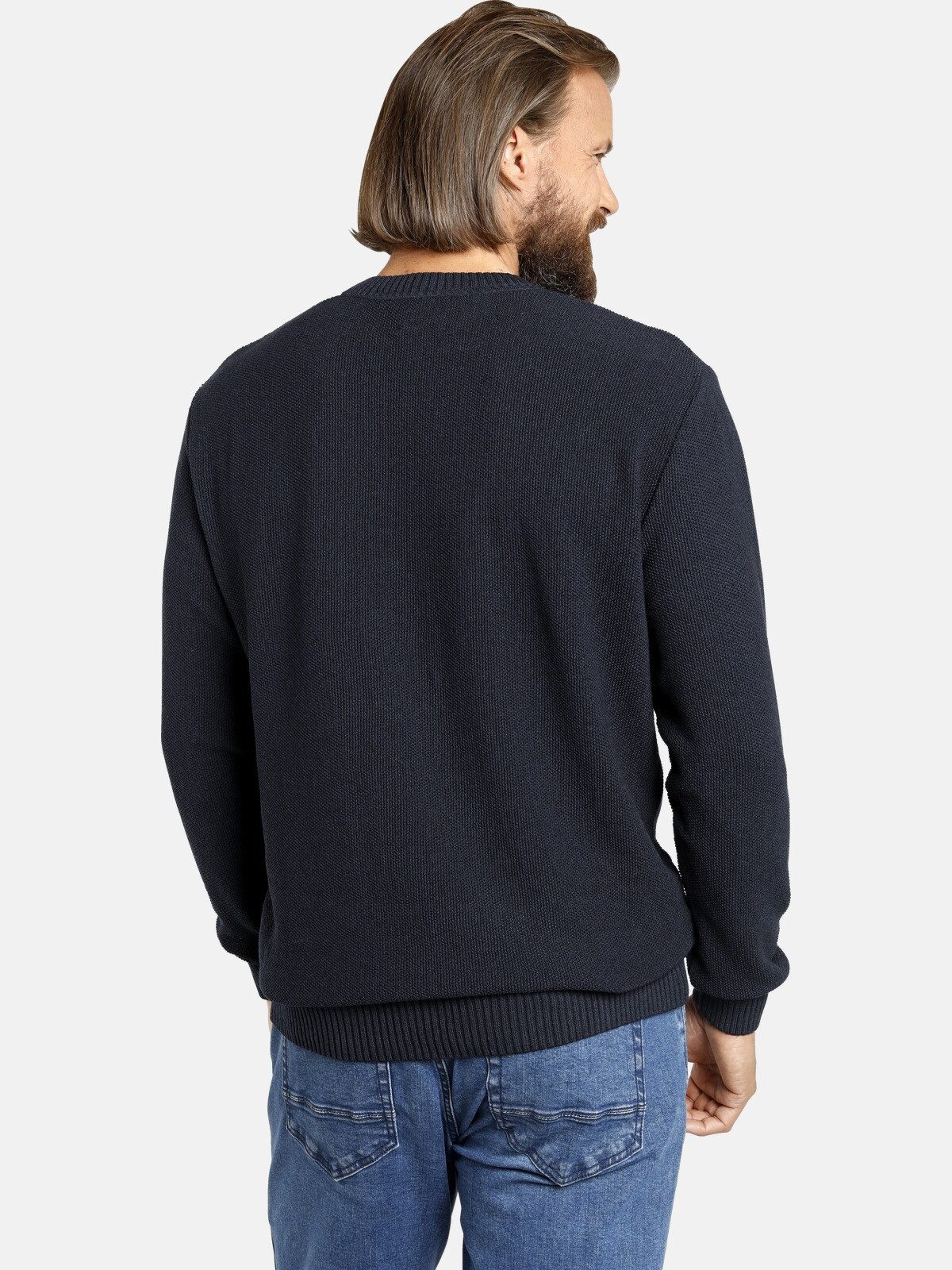 Jan Vanderstorm Strickpullover ALBREKT aus weichem Baumwoll-Strick günstig online kaufen