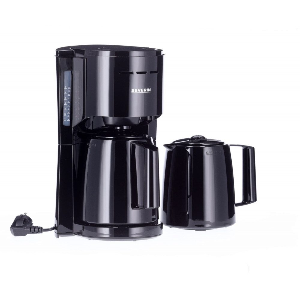 Severin Filterkaffeemaschine, Schwenkfilter 1 x 4 mit Tropfverschluss, Mit Durchbrühdeckel zur langanhaltenden Temperaturspeicherung