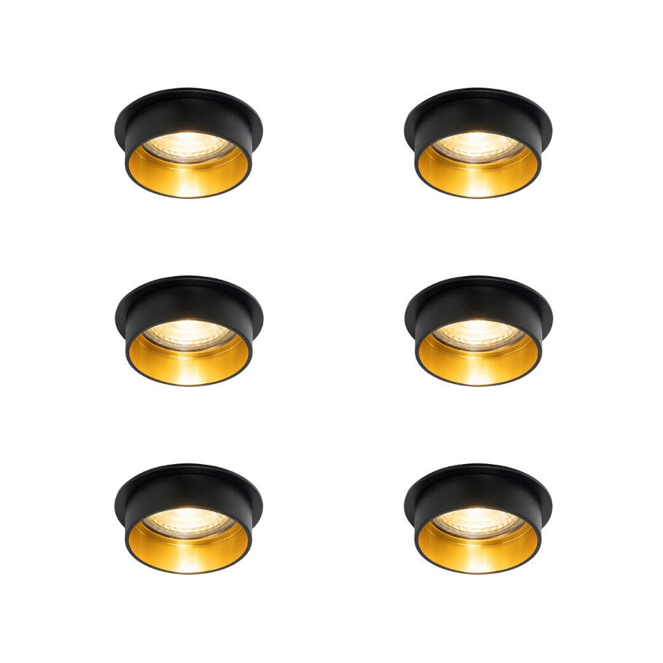 Qazqa LED Einbaustrahler 102828, ohne Leuchtmittel, Warmweiß
