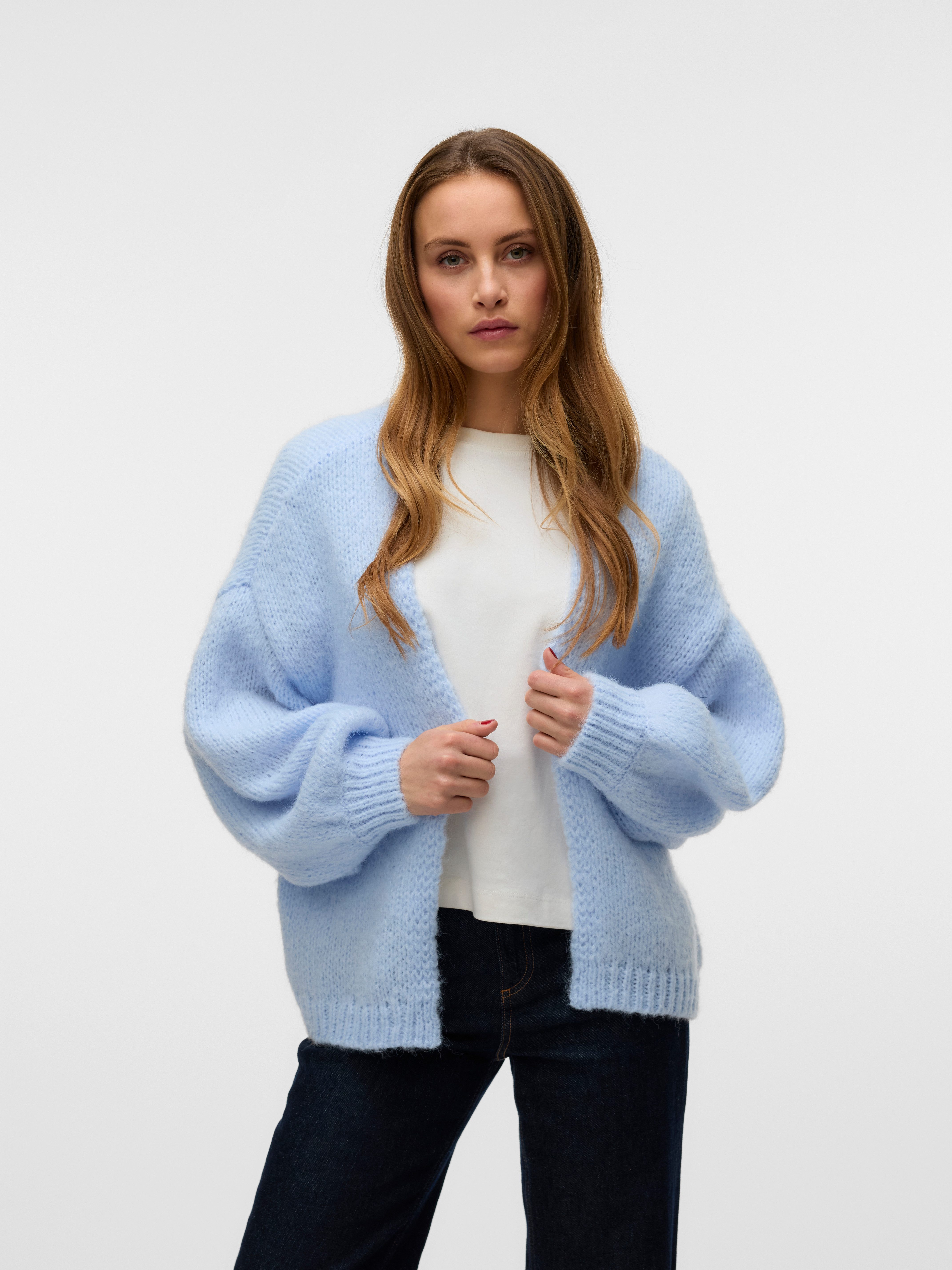 Rep Cardigan Vero Moda Strickjacke VMMAYBE LS OPEN CARDIGAN GA REP, Gestrickter ...