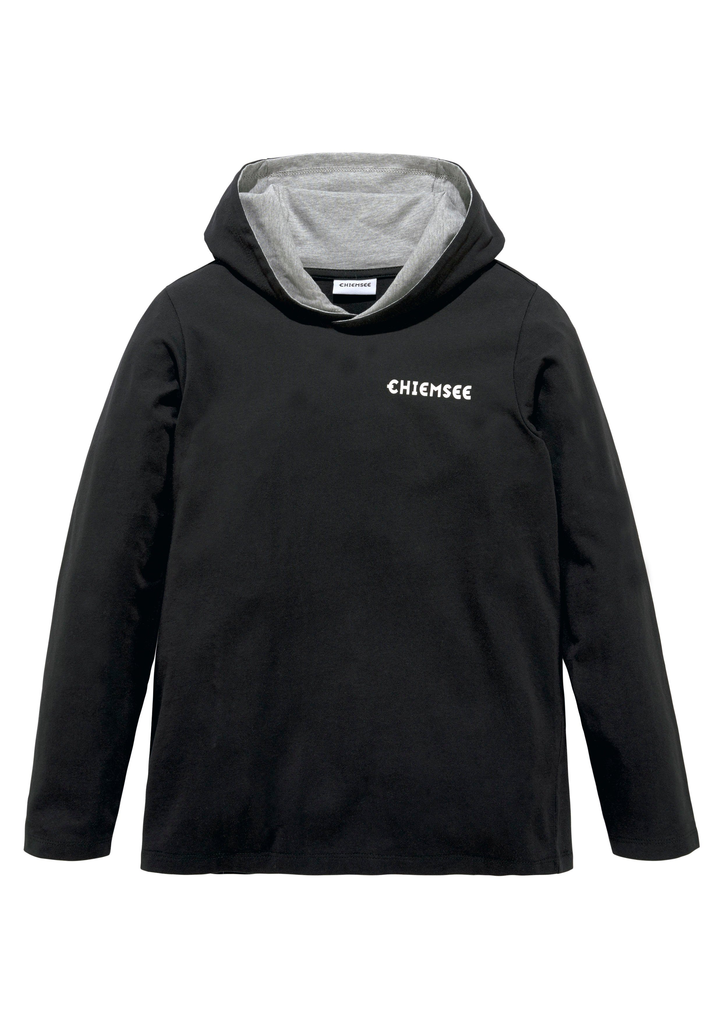 Kapuzenshirt Langarmshirt mit Kapuzendruck