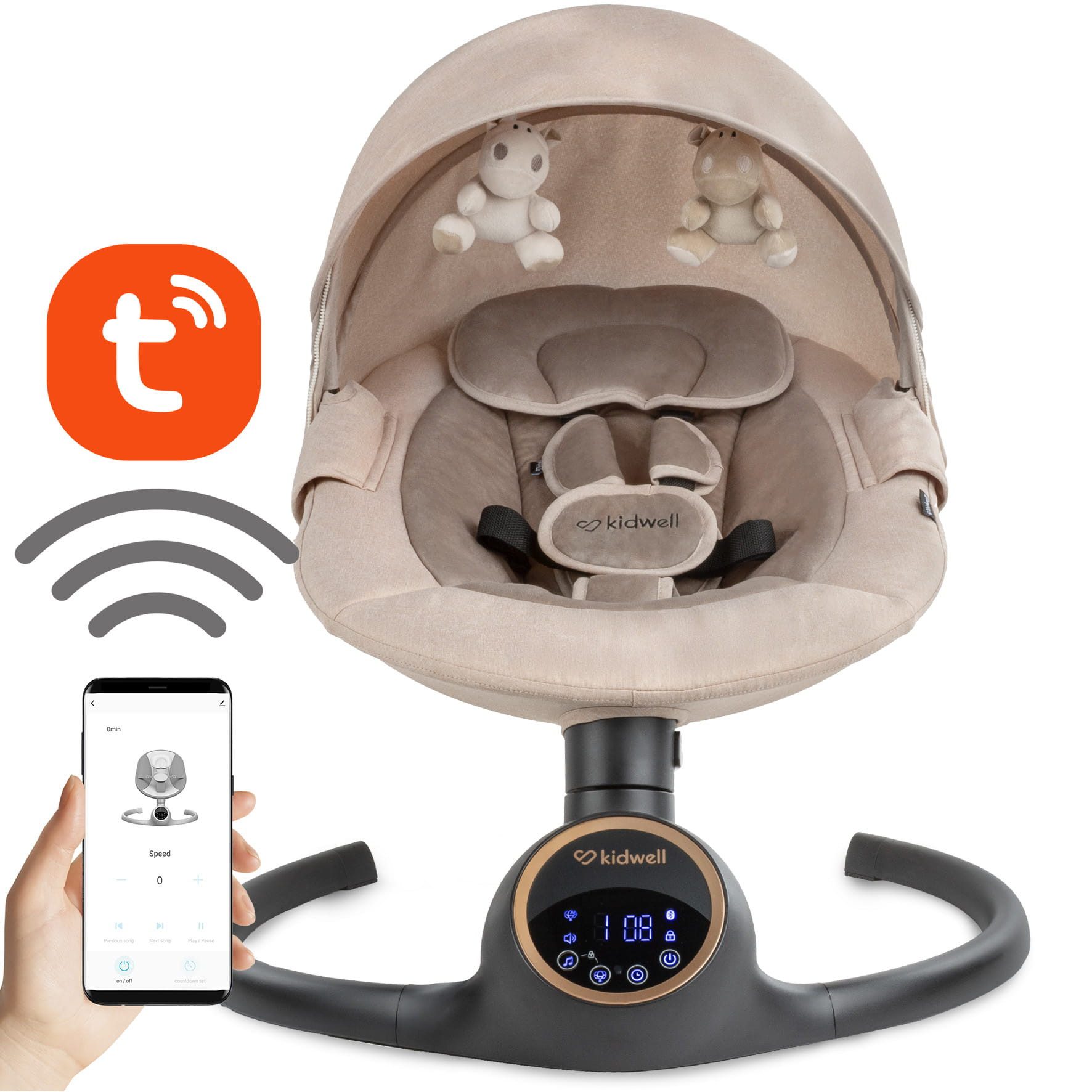 COIL Babywippe Elektrisch Babyschaukel, Multifunktional Babywippe, Schaukel günstig online kaufen