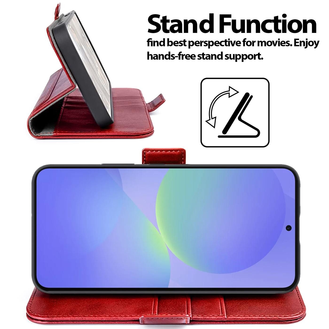 CoolGadget Handyhülle Book Case Elegance Tasche für Samsung Galaxy A57 5G 6,7 Zoll, Hülle Magnet Klapphülle Flip Case für Samsung A57 5G Schutzhülle