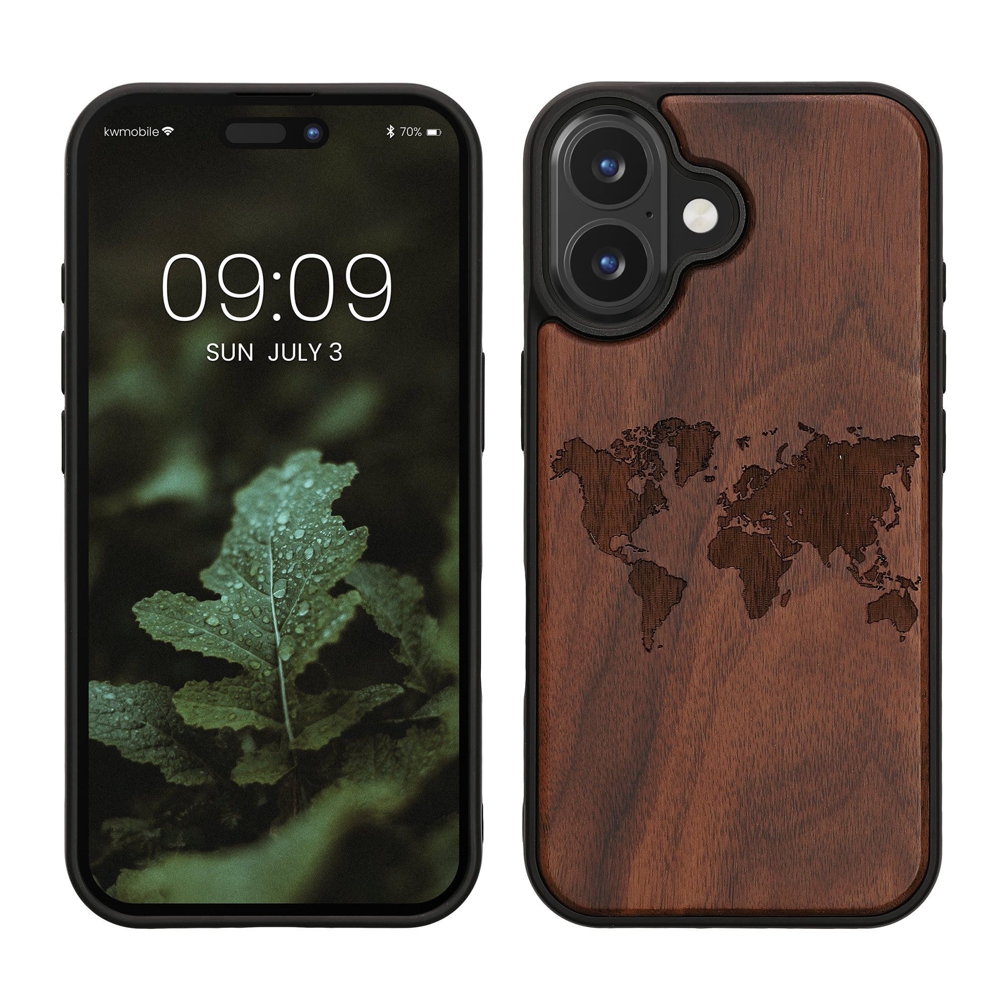 kwmobile Handyhülle Hülle für Apple iPhone 16, Handyhülle TPU Cover Bumper Case
