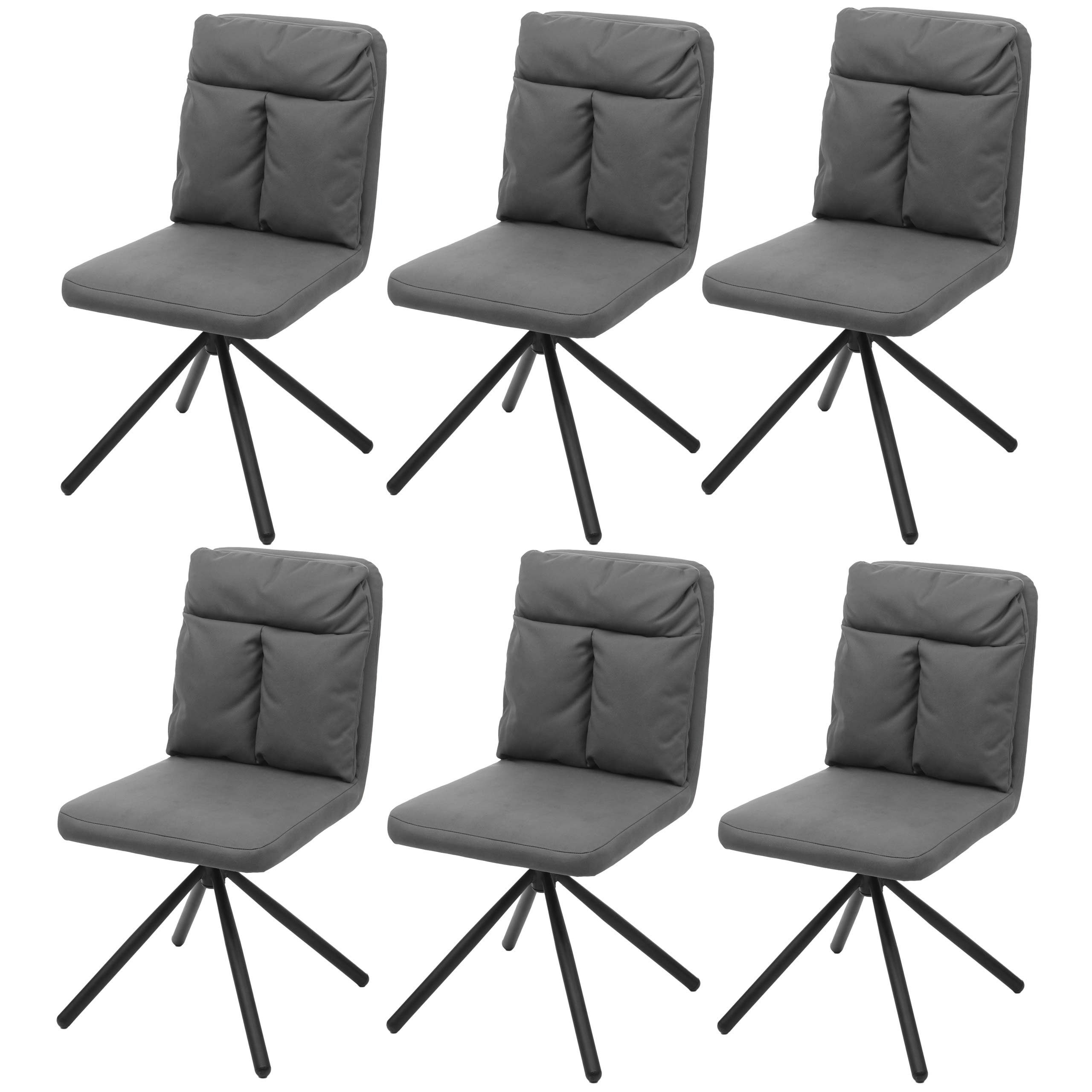 MCW Esszimmerstuhl MCW-G58-6 (Set, 6 St), 6er-Set, Dicke Polsterung, 90° drehbar, Abgerundete Ecken und Kanten | Stühle