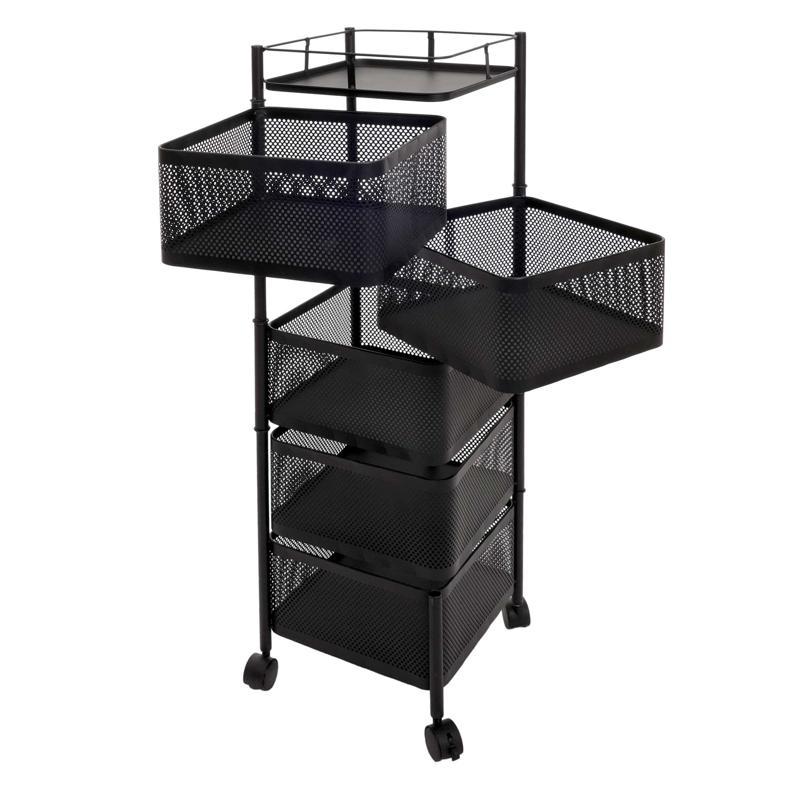 MCW Küchenwagen MCW-N52, 4 Körbe um 270° drehbar, ideal für Küche, Bad oder günstig online kaufen