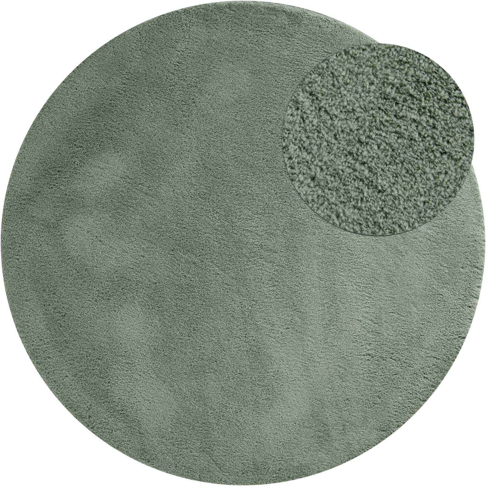 TaraCarpet Teppich Supersoft Kurzflorteppich Fiona Uni, rund, Höhe: 19 mm, günstig online kaufen