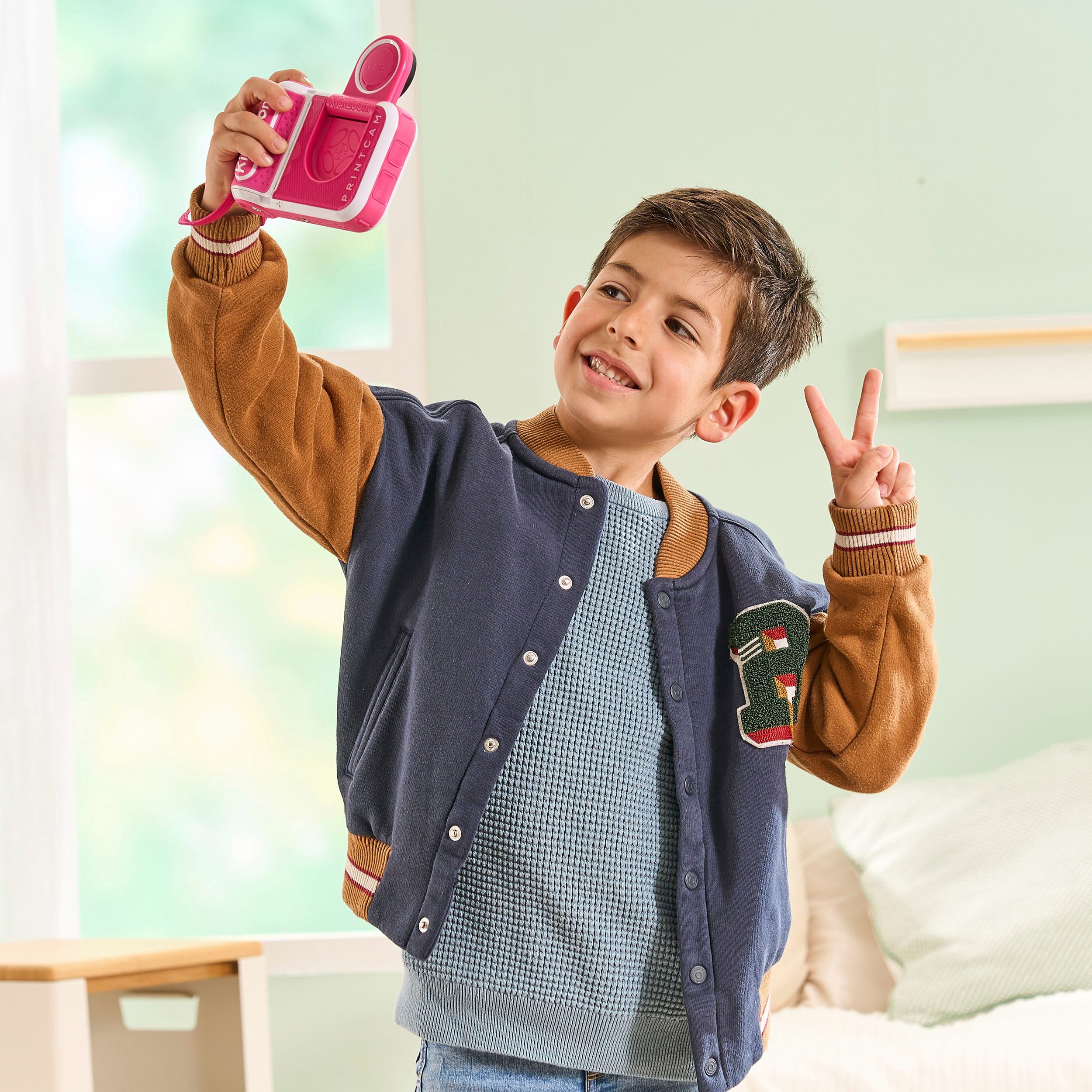 Vtech® KidiZoom Print Cam pink Kinderkamera (5 MP, mit eingebautem Thermodrucker)