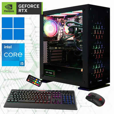 GAMEMAX Onyx II 7182 Gaming-PC (Intel® Core i5 13600KF, RTX 4060Ti, 32 GB RAM, 2000 GB SSD, Wasserkühlung, DDR5, PCIe SSD Gen4, Windows 11)